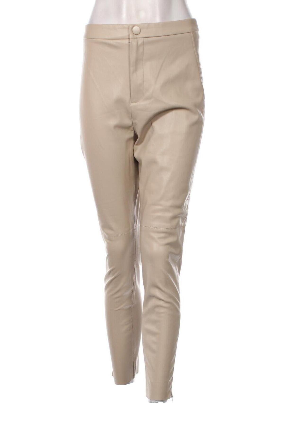 Damenhose Zara, Größe L, Farbe Beige, Preis 18,99 €