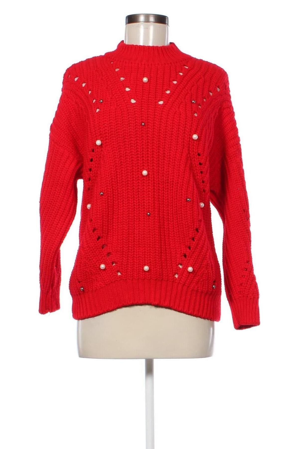 Damenpullover, Größe M, Farbe Rot, Preis 12,99 €