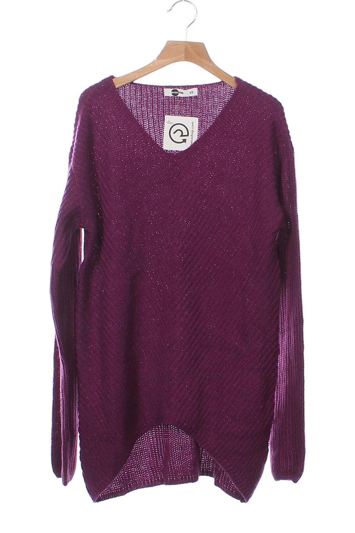 Damenpullover Ever.me by Takko Fashion, Größe XS, Farbe Lila, Preis € 12,99