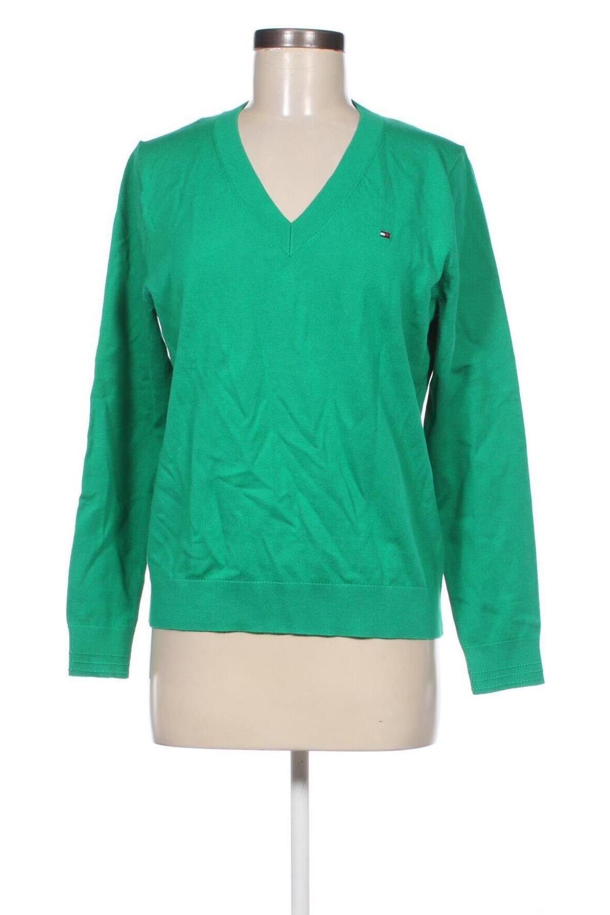 Pulover de femei Tommy Hilfiger, Mărime L, Culoare Verde, Preț 874,99 Lei