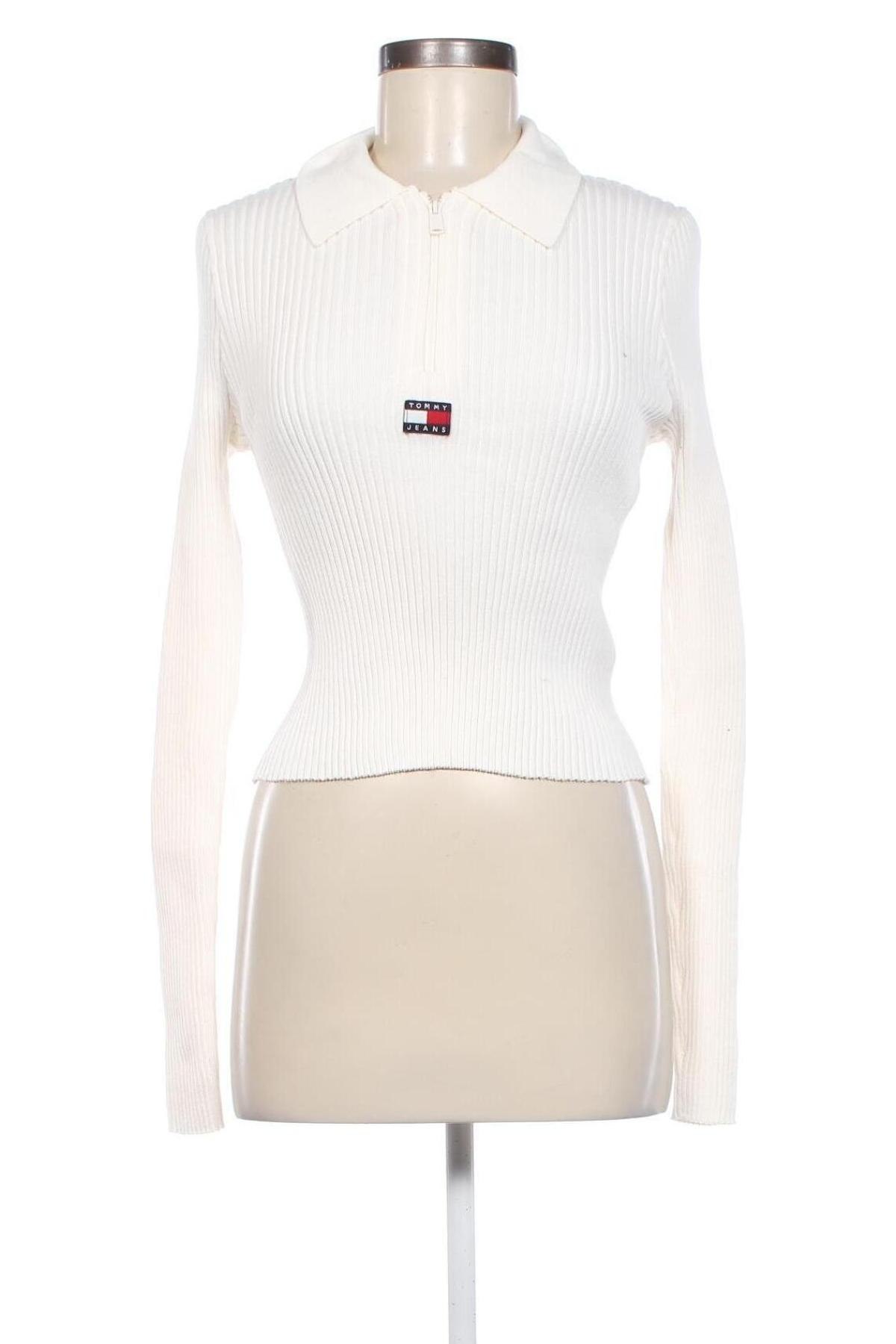 Damenpullover Tommy Jeans, Größe L, Farbe Ecru, Preis € 139,99