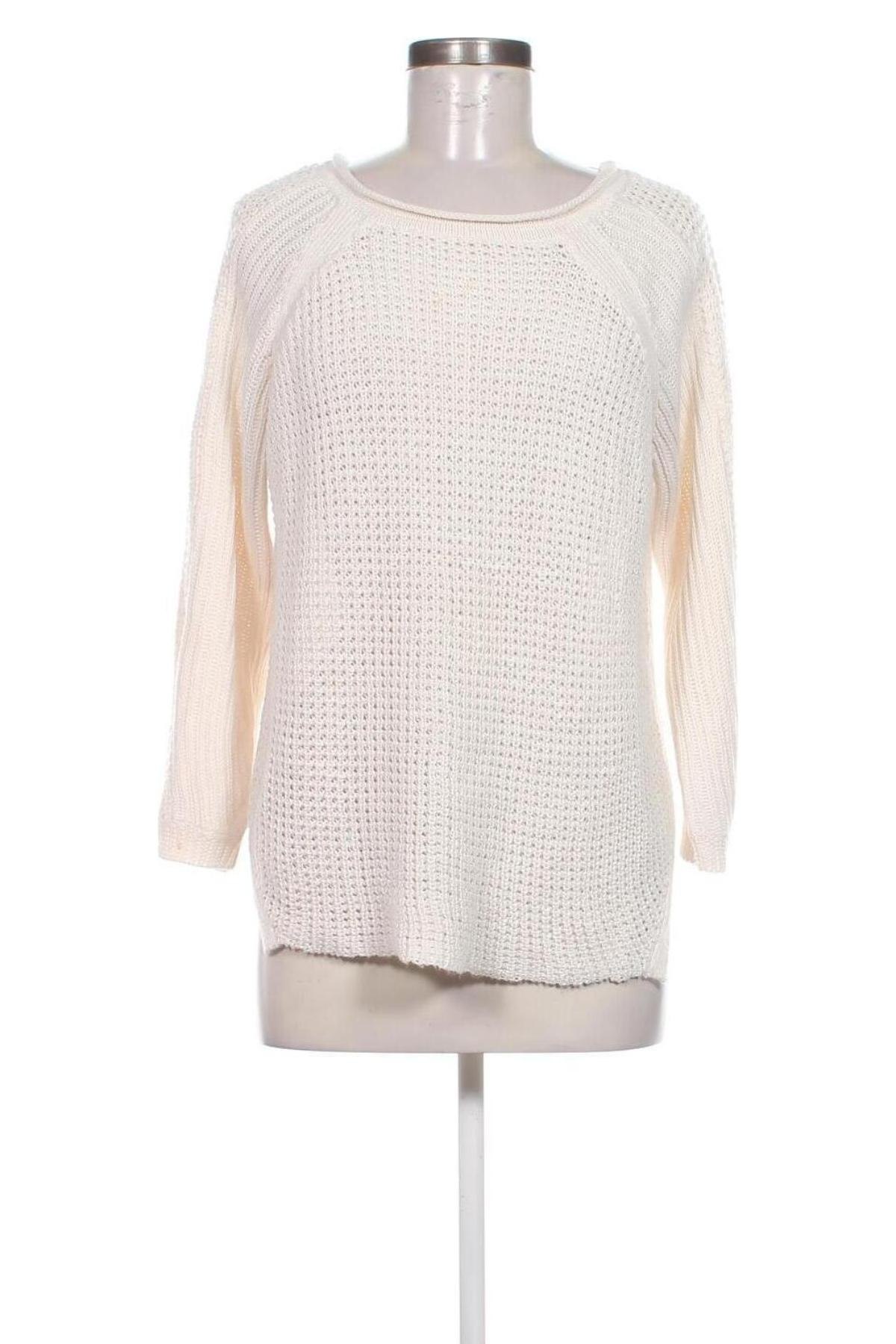 Damenpullover Zara, Größe L, Farbe Ecru, Preis 13,81 €