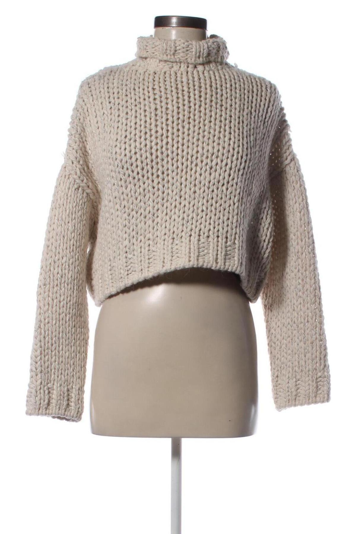 Damenpullover Zara Knitwear, Größe M, Farbe Beige, Preis € 12,99