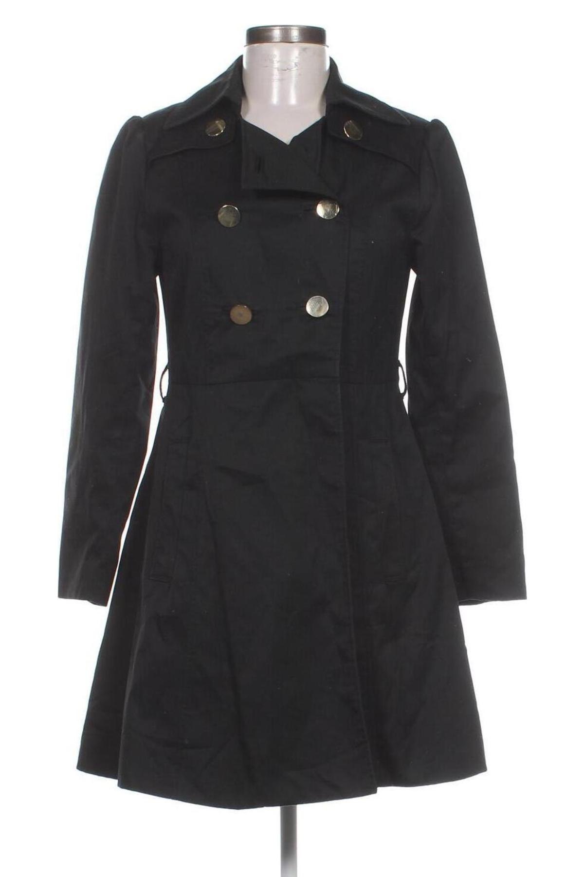 Damen Trench Coat H&M, Größe S, Farbe Schwarz, Preis € 34,69