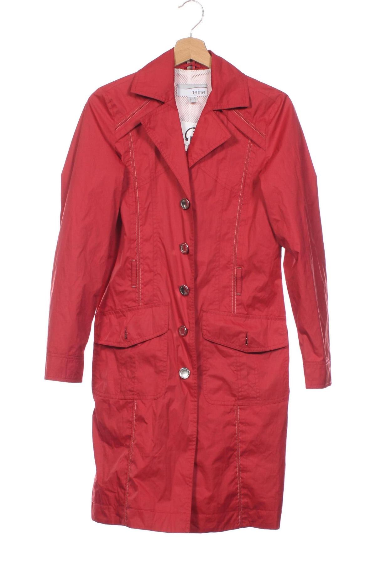 Damen Trenchcoat Heine, Größe XS, Farbe Rot, Preis 36,99 €