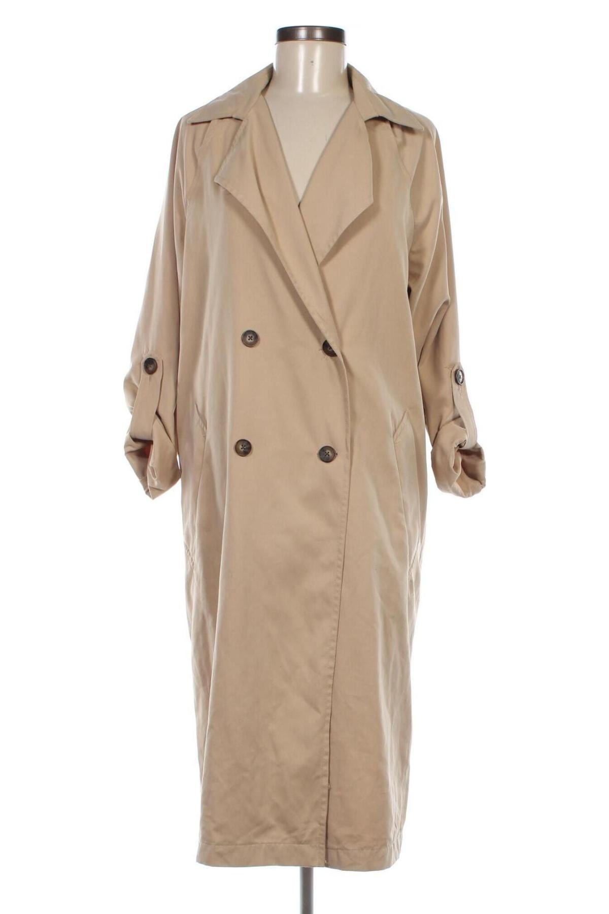 Trench de femei Stradivarius, Mărime M, Culoare Bej, Preț 223,99 Lei