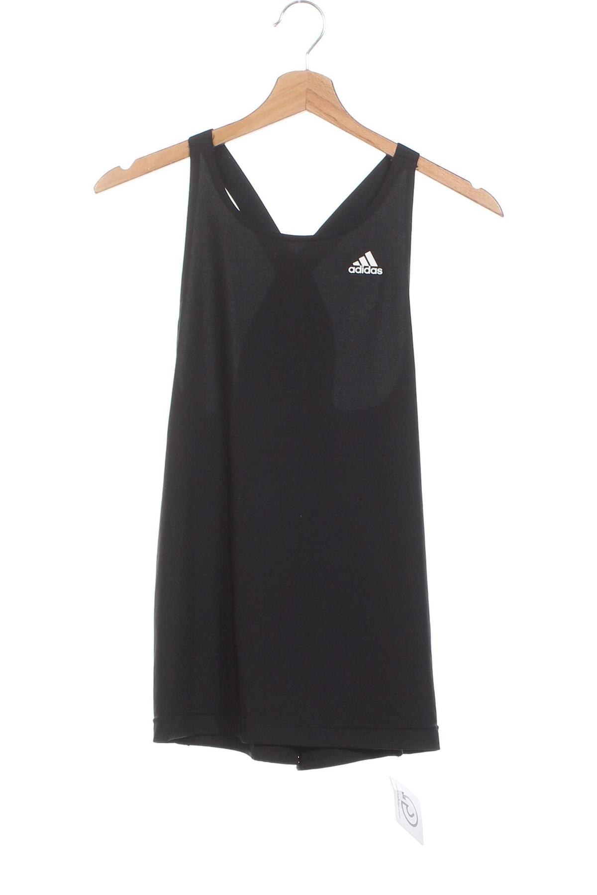 Damen Sporttop Adidas, Größe XS, Farbe Schwarz, Preis € 17,44