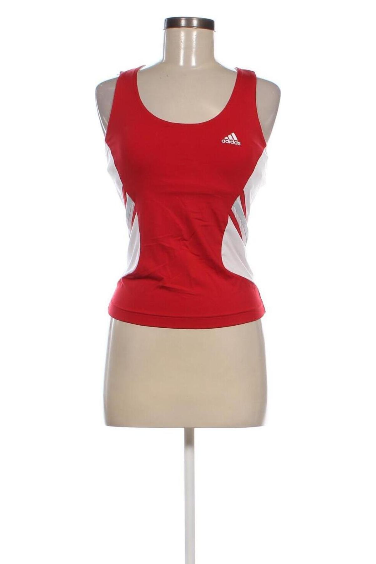 Damen Sporttop Adidas, Größe S, Farbe Rot, Preis 17,39 €