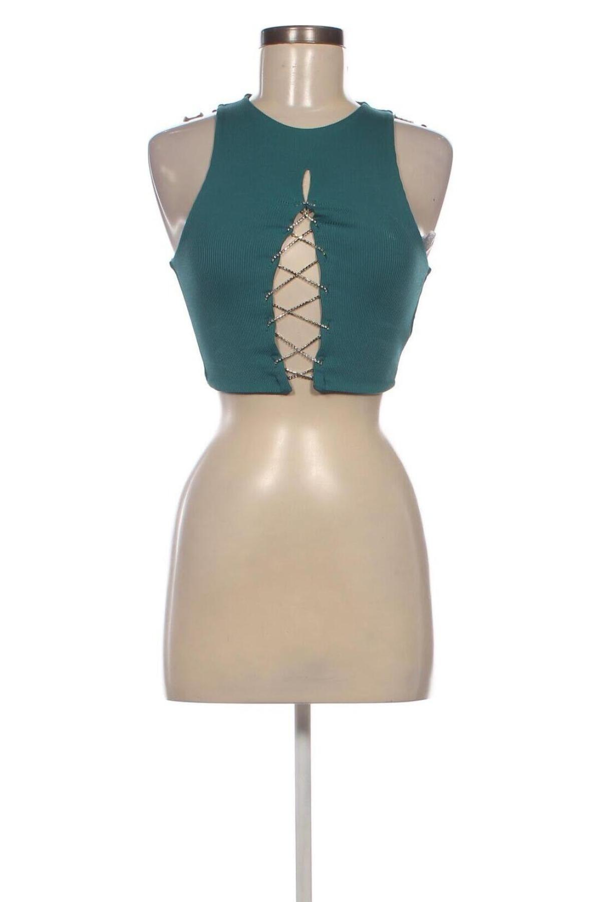 Top de femei Amisu, Mărime S, Culoare Verde, Preț 73,98 Lei