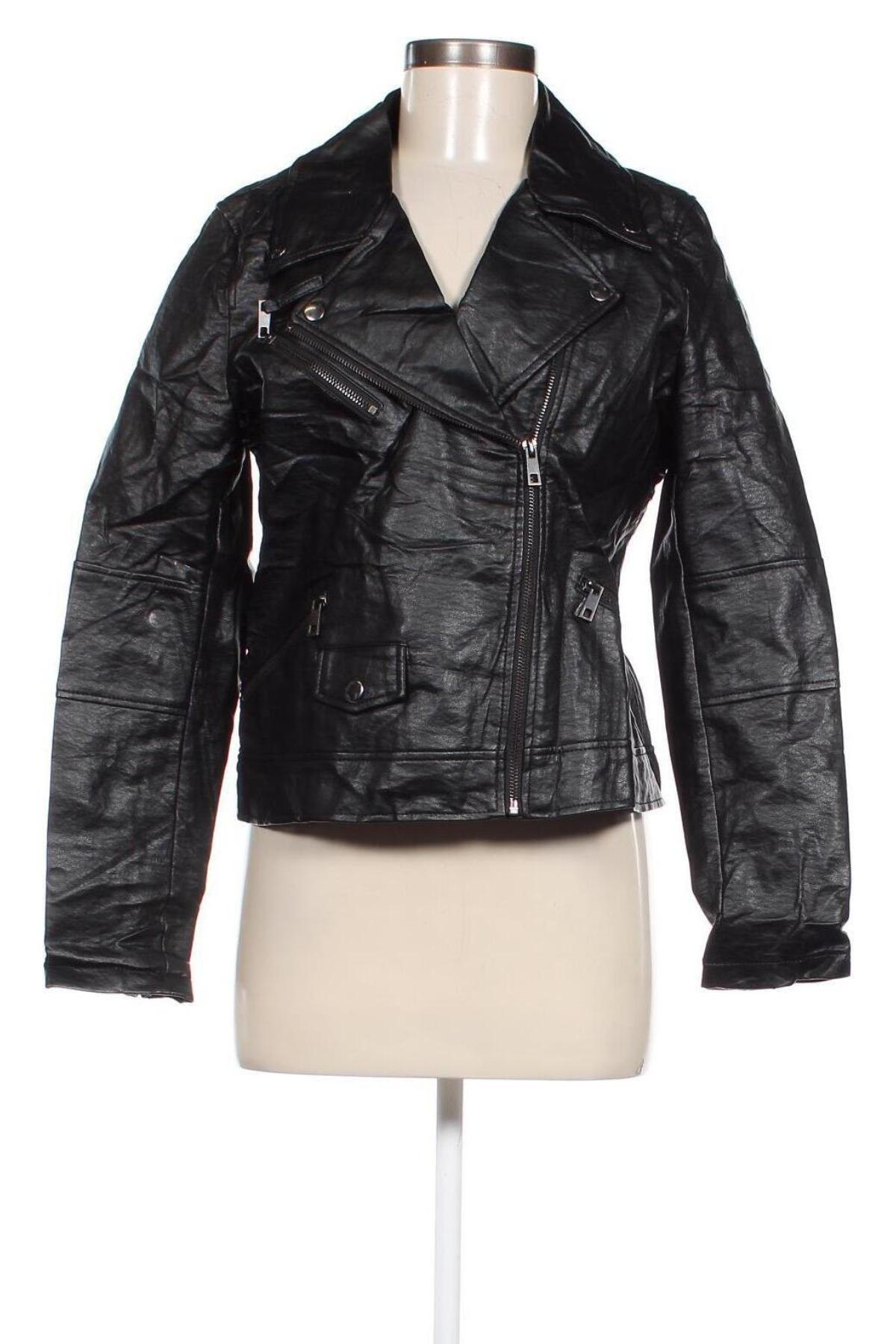 Damen Lederjacke Cotton On, Größe M, Farbe Schwarz, Preis € 35,99