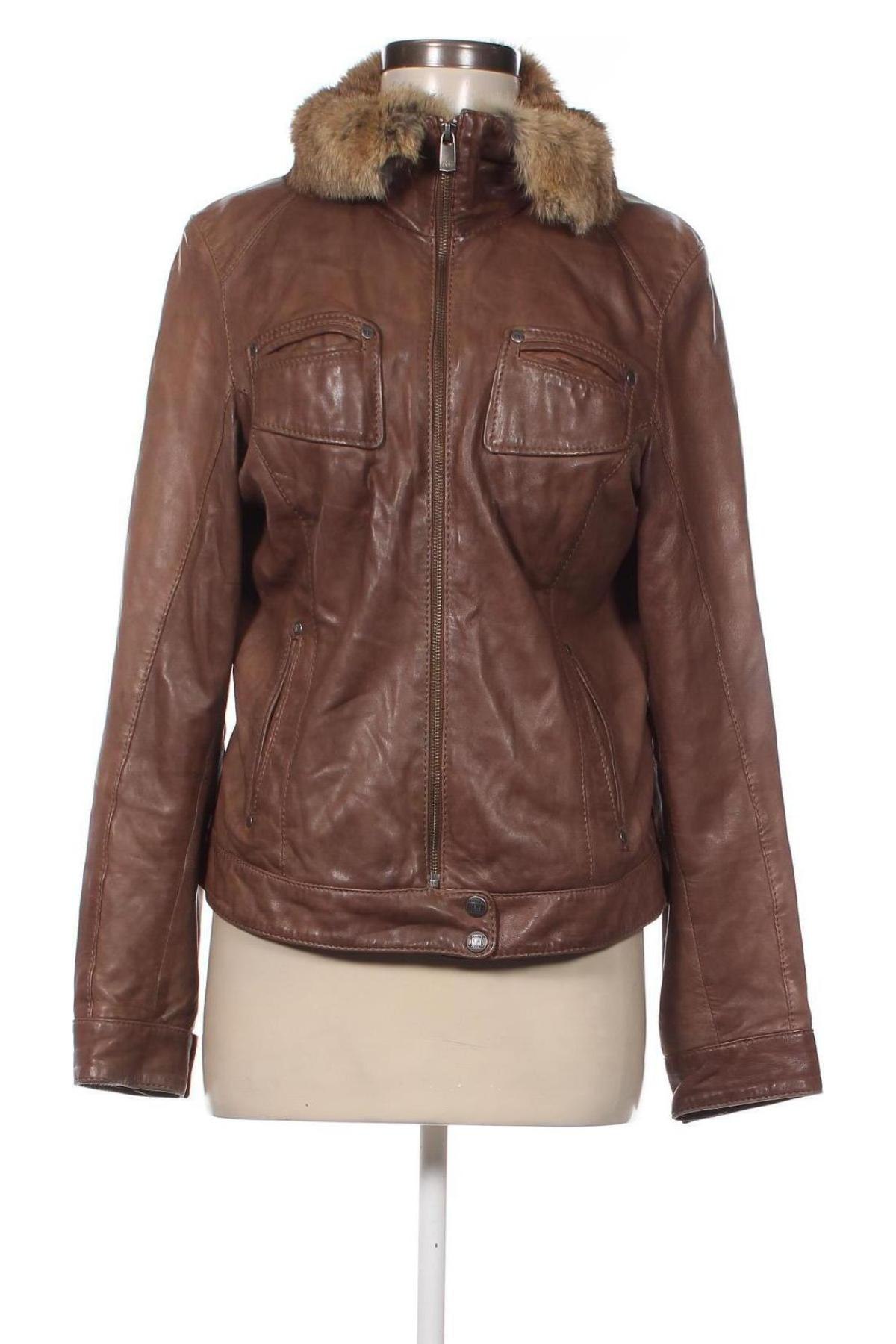 Damen Lederjacke Oakwood, Größe XL, Farbe Braun, Preis 104,99 €