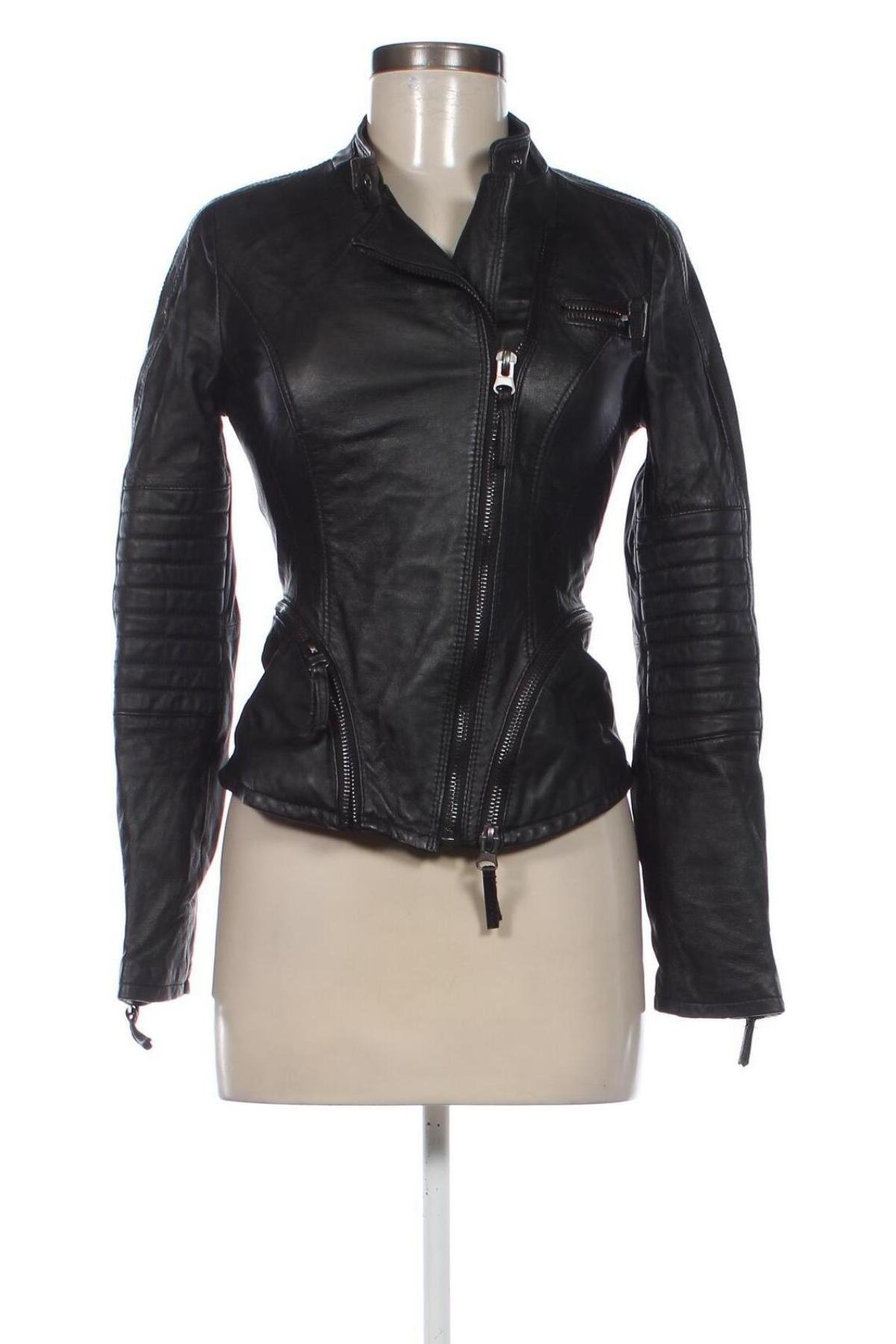 Damen Lederjacke Zara, Größe S, Farbe Schwarz, Preis 61,99 €