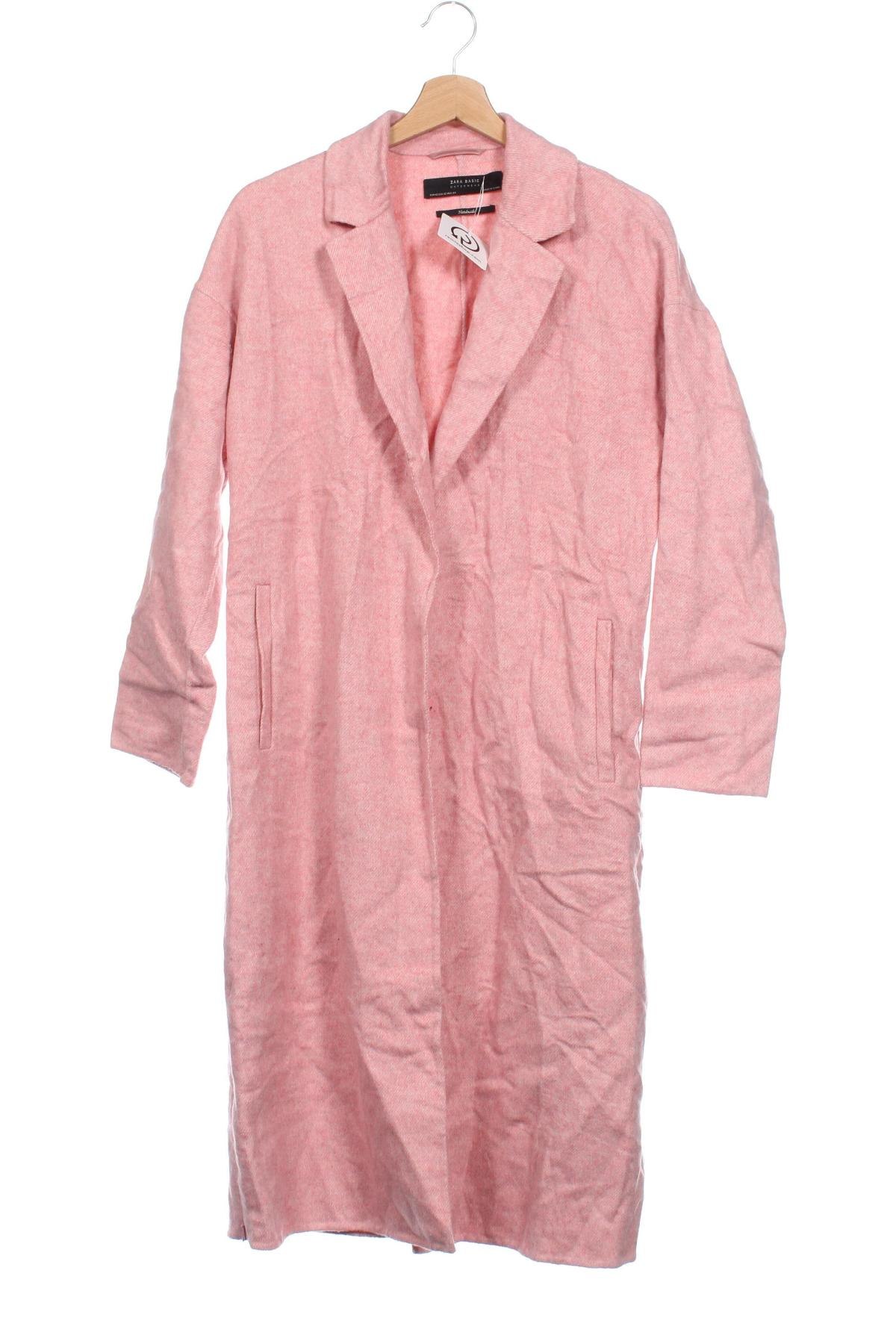 Damenmantel Zara, Größe XS, Farbe Rosa, Preis 35,99 €