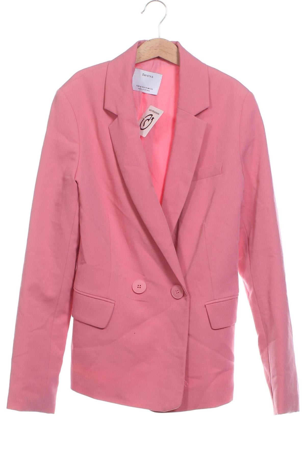 Damen Blazer Bershka, Größe XS, Farbe Rosa, Preis € 25,00