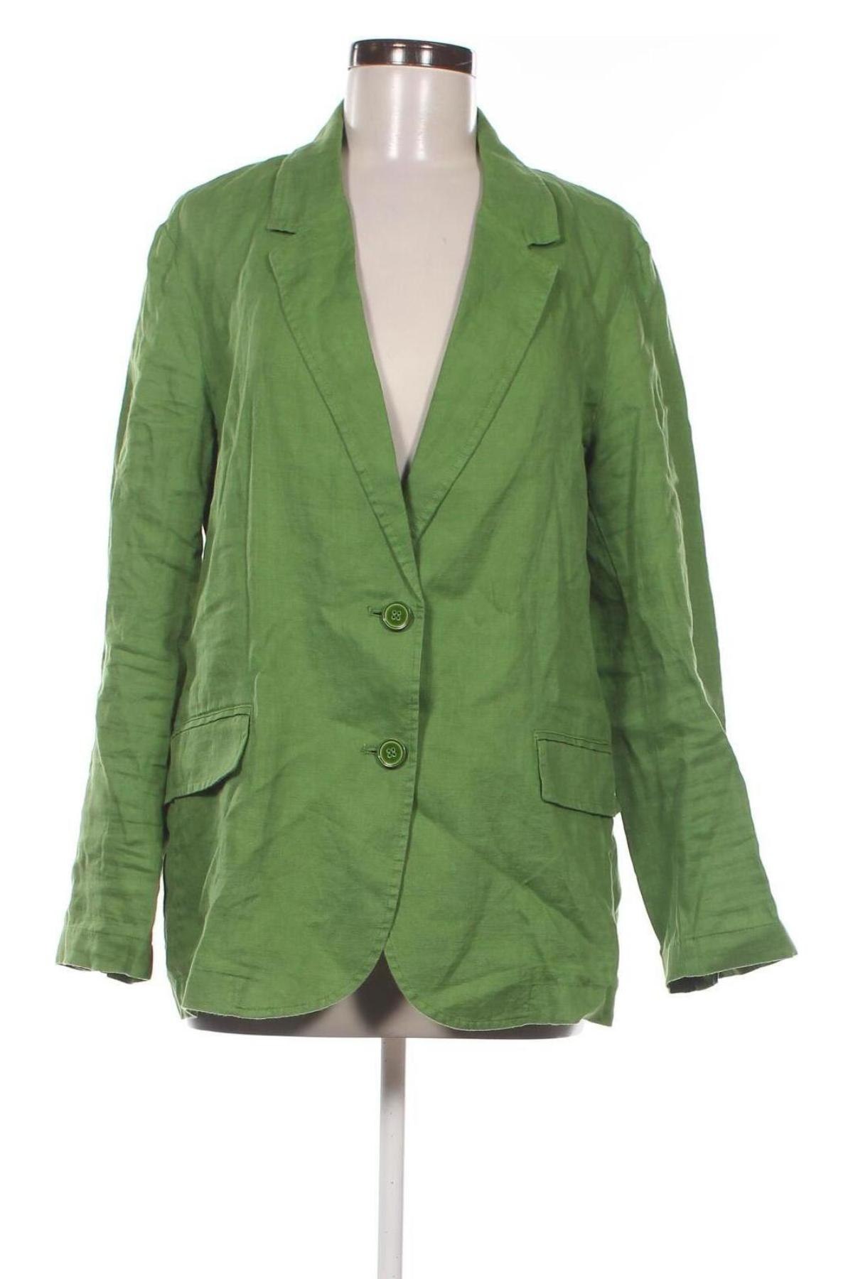 Damen Blazer United Colors Of Benetton, Größe L, Farbe Grün, Preis € 94,27