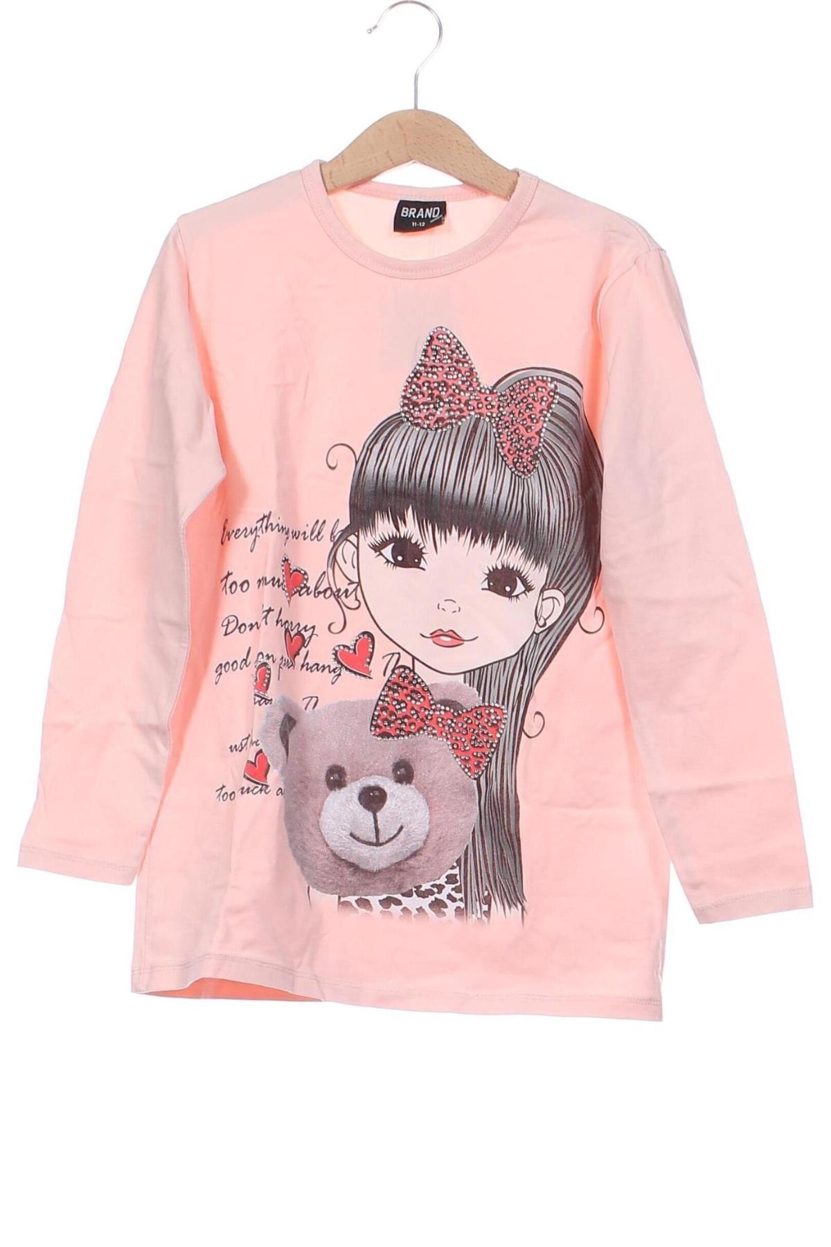 Kinder Shirt, Größe 11-12y/ 152-158 cm, Farbe Rosa, Preis 6,14 €