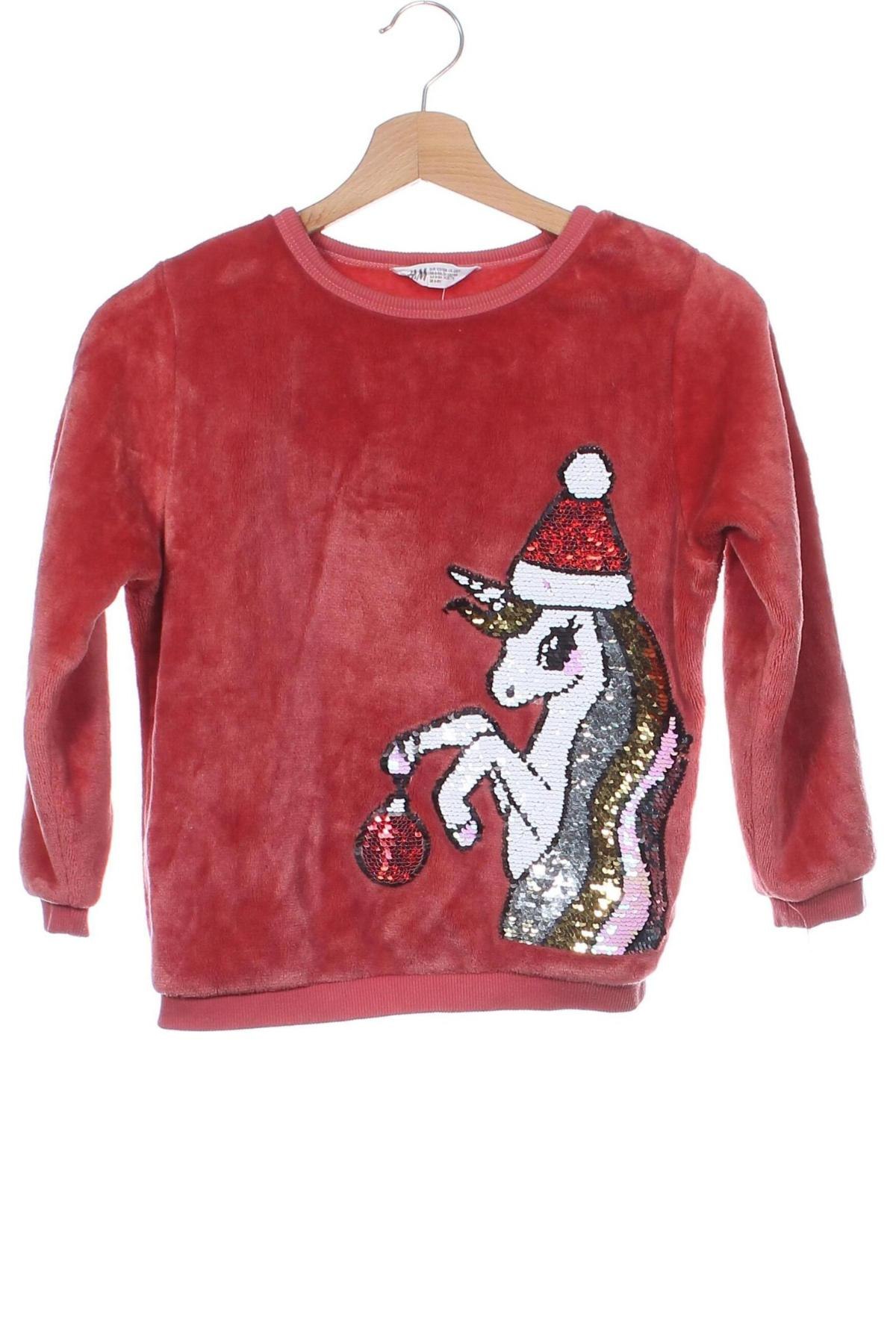 Kinder Shirt H&M, Größe 6-7y/ 122-128 cm, Farbe Rot, Preis € 6,14