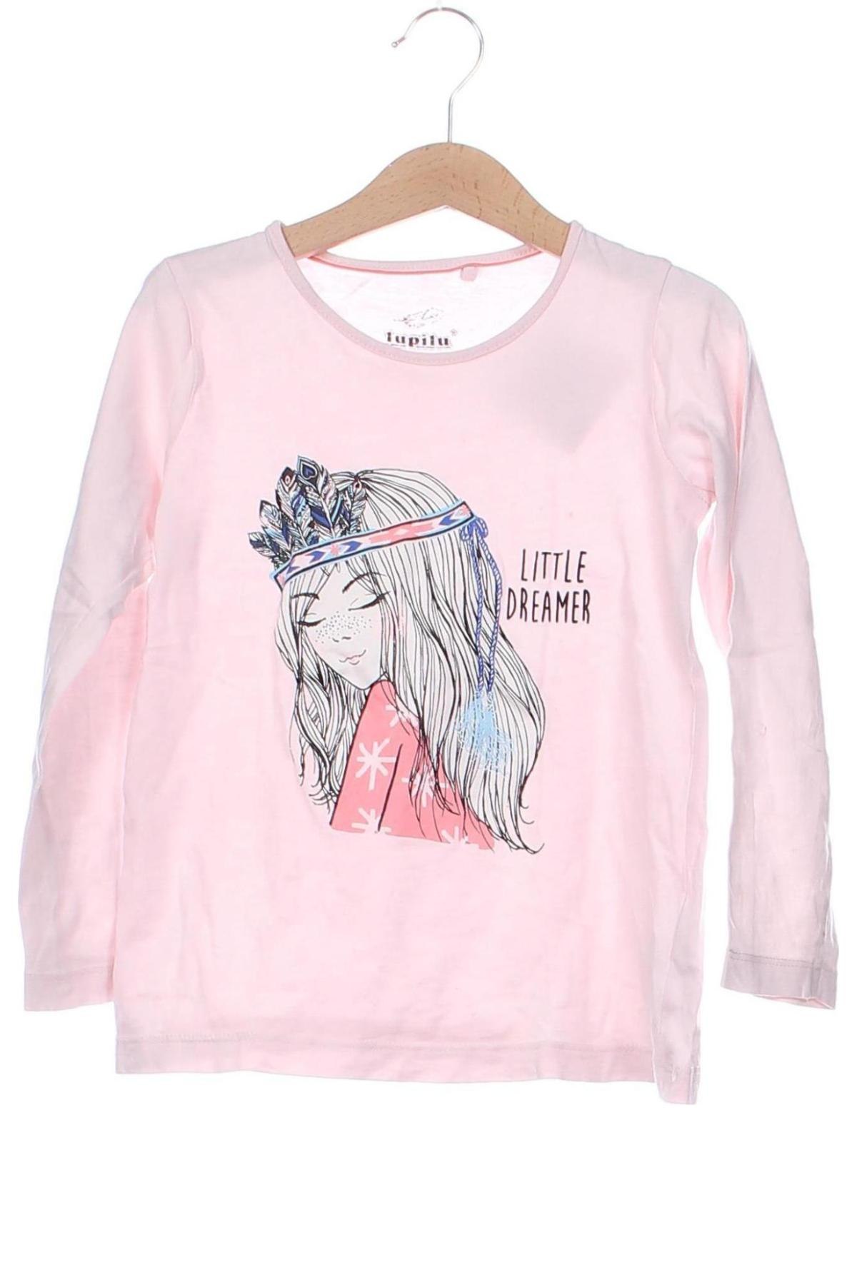 Kinder Shirt Lupilu, Größe 4-5y/ 110-116 cm, Farbe Rosa, Preis 6,06 €