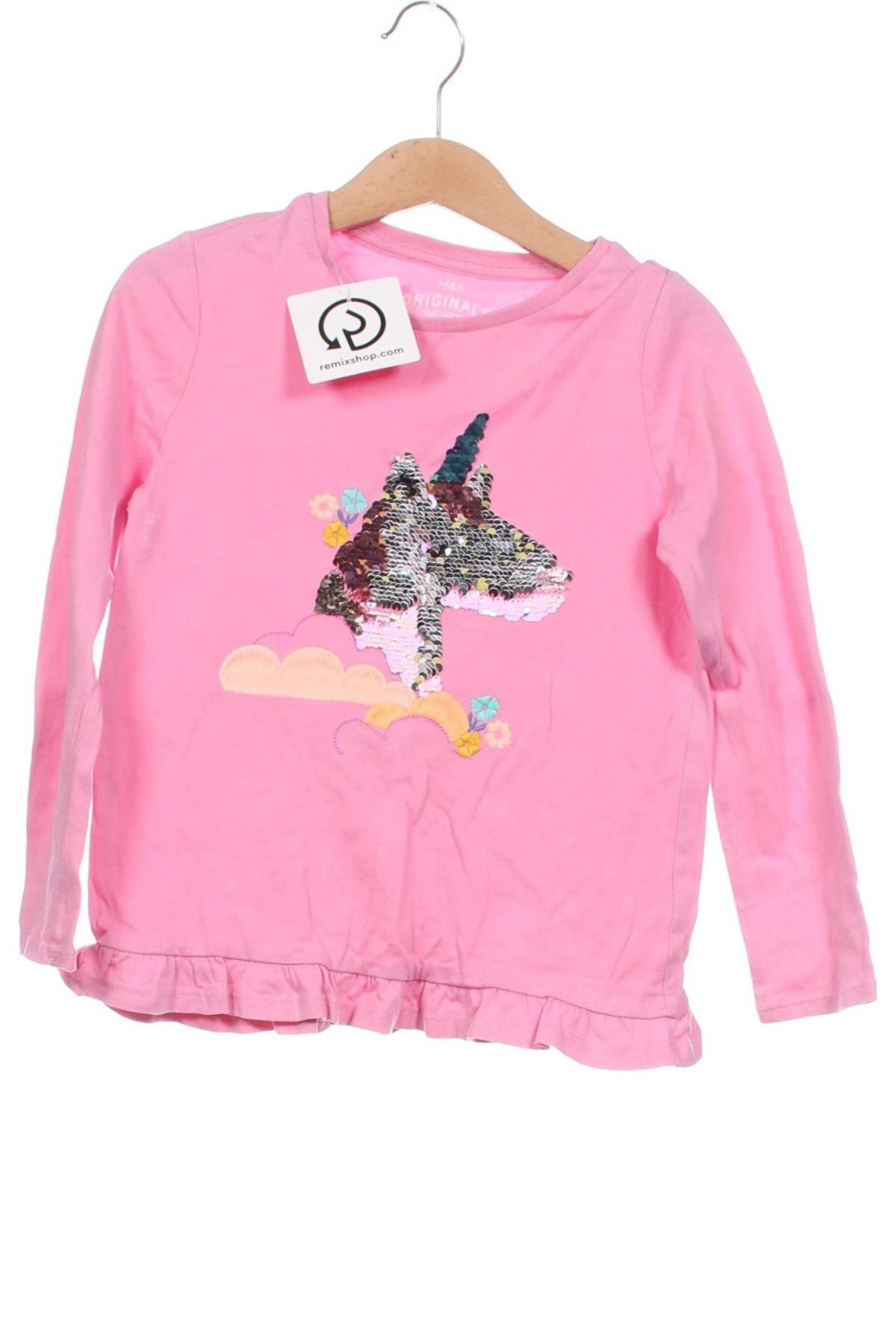 Kinder Shirt Marks & Spencer, Größe 5-6y/ 116-122 cm, Farbe Rosa, Preis 6,00 €