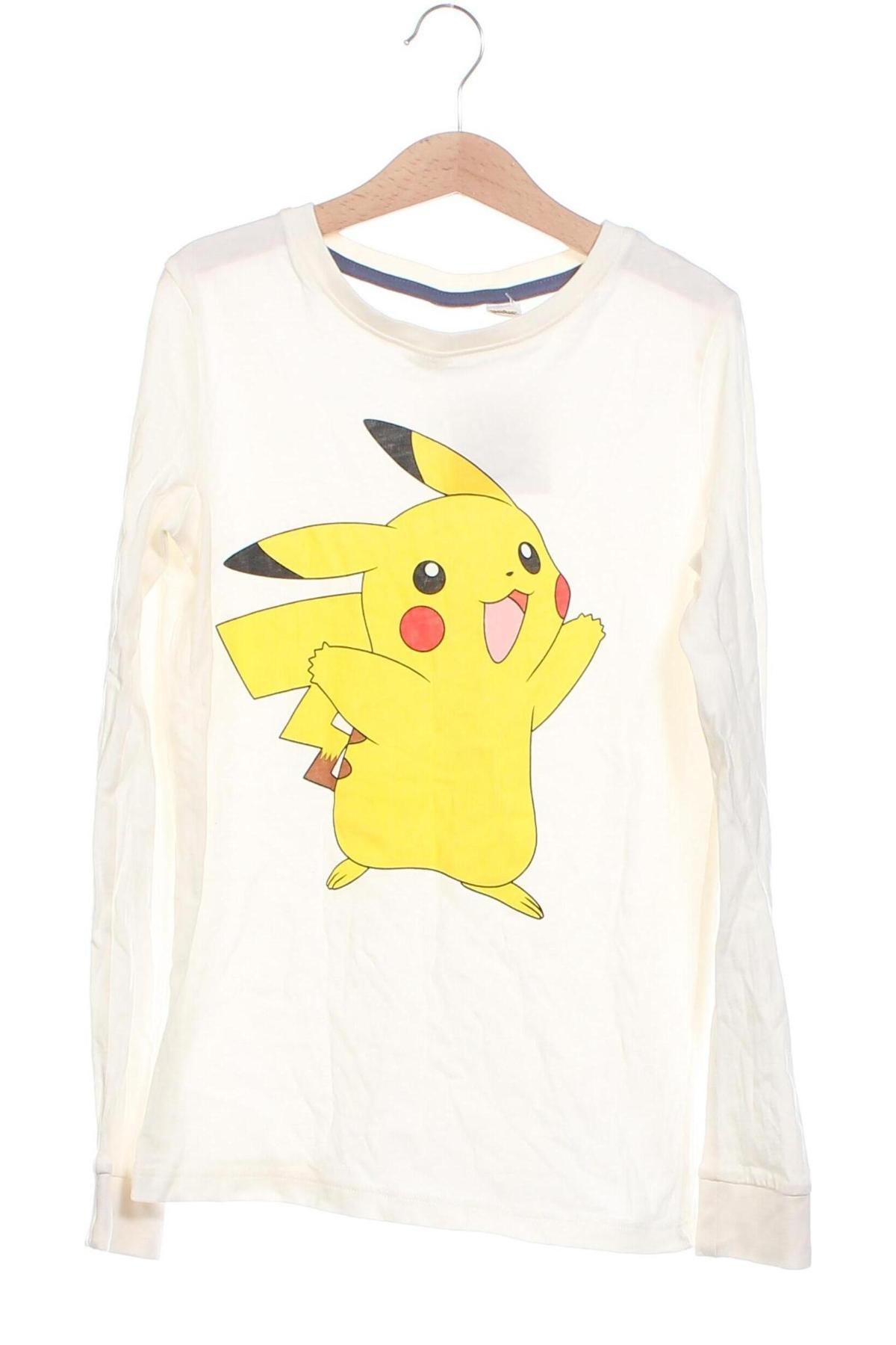 Kinder Shirt Pokemon, Größe 8-9y/ 134-140 cm, Farbe Ecru, Preis € 7,99