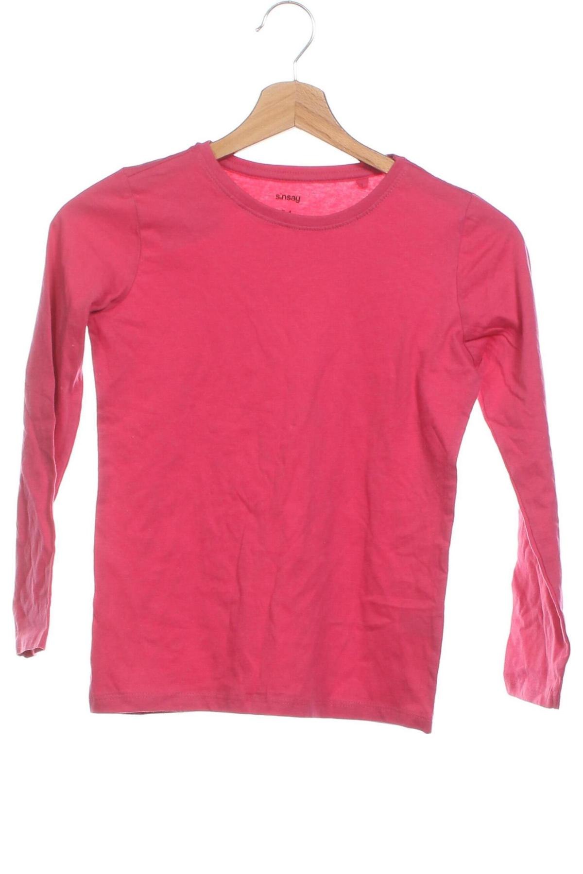 Kinder Shirt Sinsay, Größe 7-8y/ 128-134 cm, Farbe Rosa, Preis 6,14 €