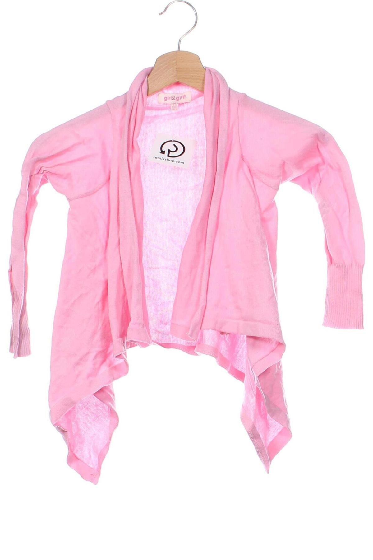 Kinder Strickjacke Girl, Größe 4-5y/ 110-116 cm, Farbe Rosa, Preis 8,70 €