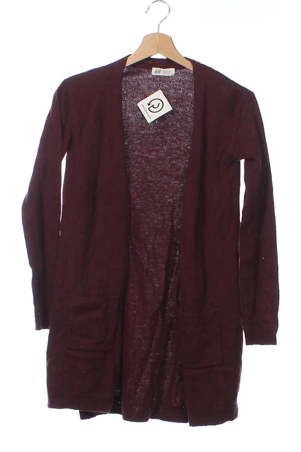 Kinder Strickjacke H&M, Größe 10-11y/ 146-152 cm, Farbe Rot, Preis € 6,99