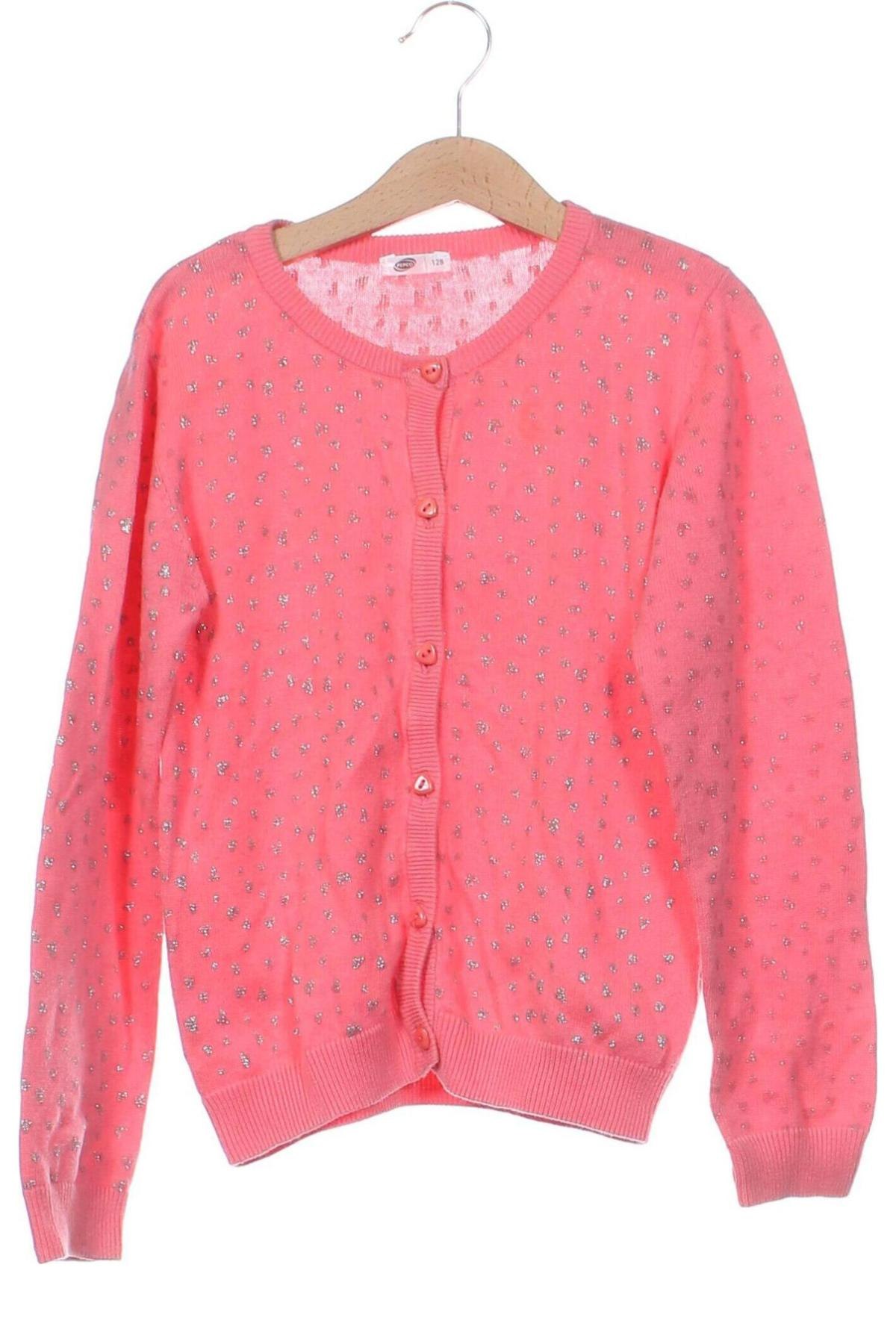 Kinder Strickjacke Pepco, Größe 7-8y/ 128-134 cm, Farbe Rosa, Preis 6,99 €