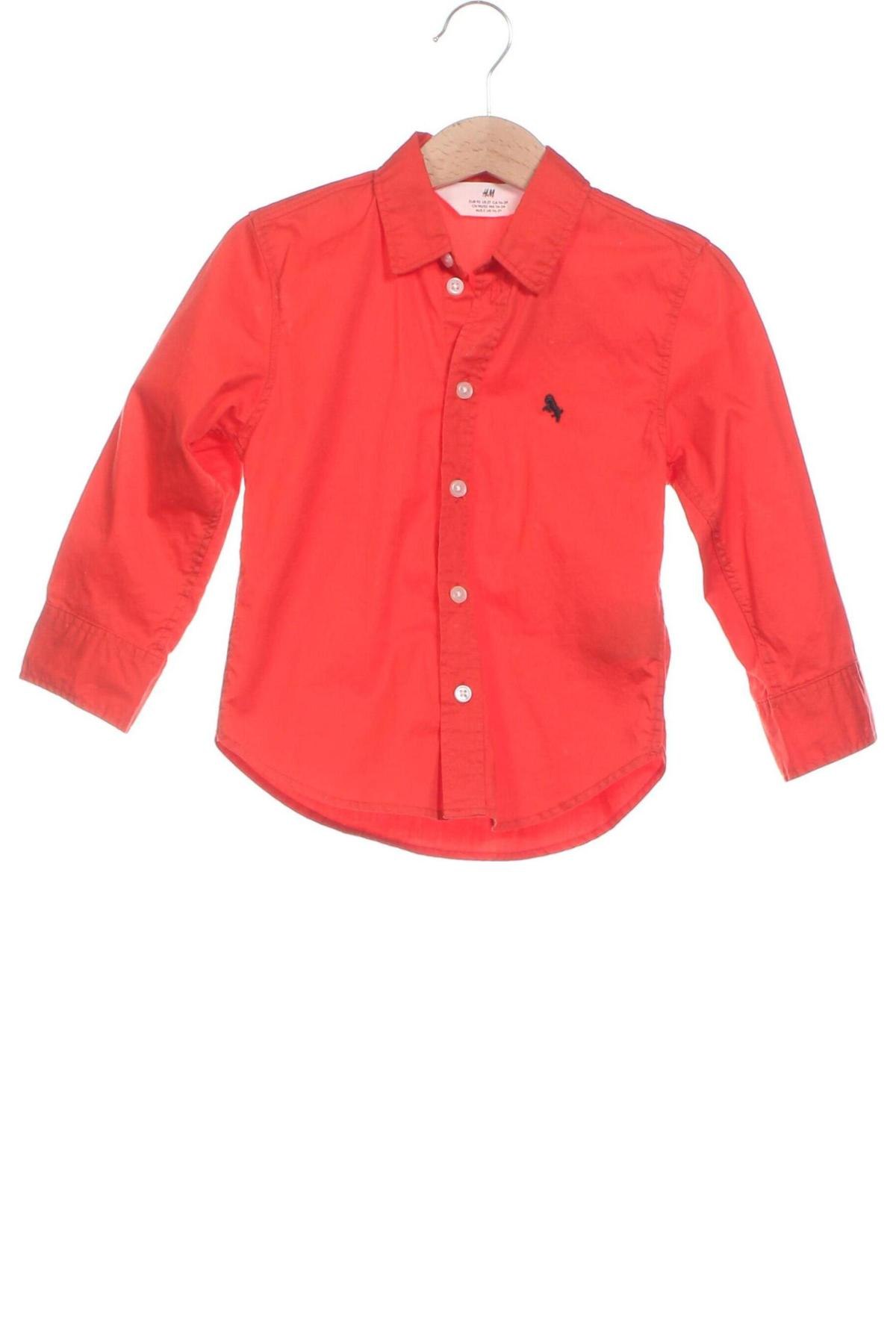 Kinderhemd H&M, Größe 18-24m/ 86-98 cm, Farbe Orange, Preis € 6,02