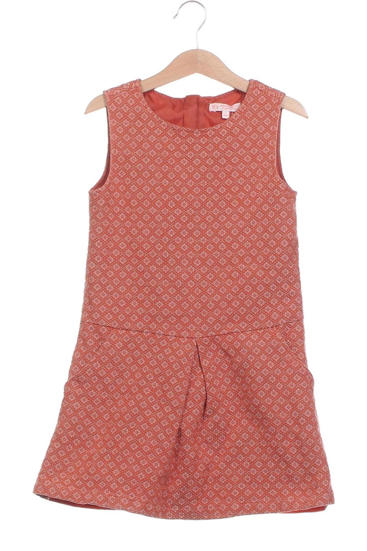 Kinderkleid C&A, Größe 6-7y/ 122-128 cm, Farbe Orange, Preis 12,28 €