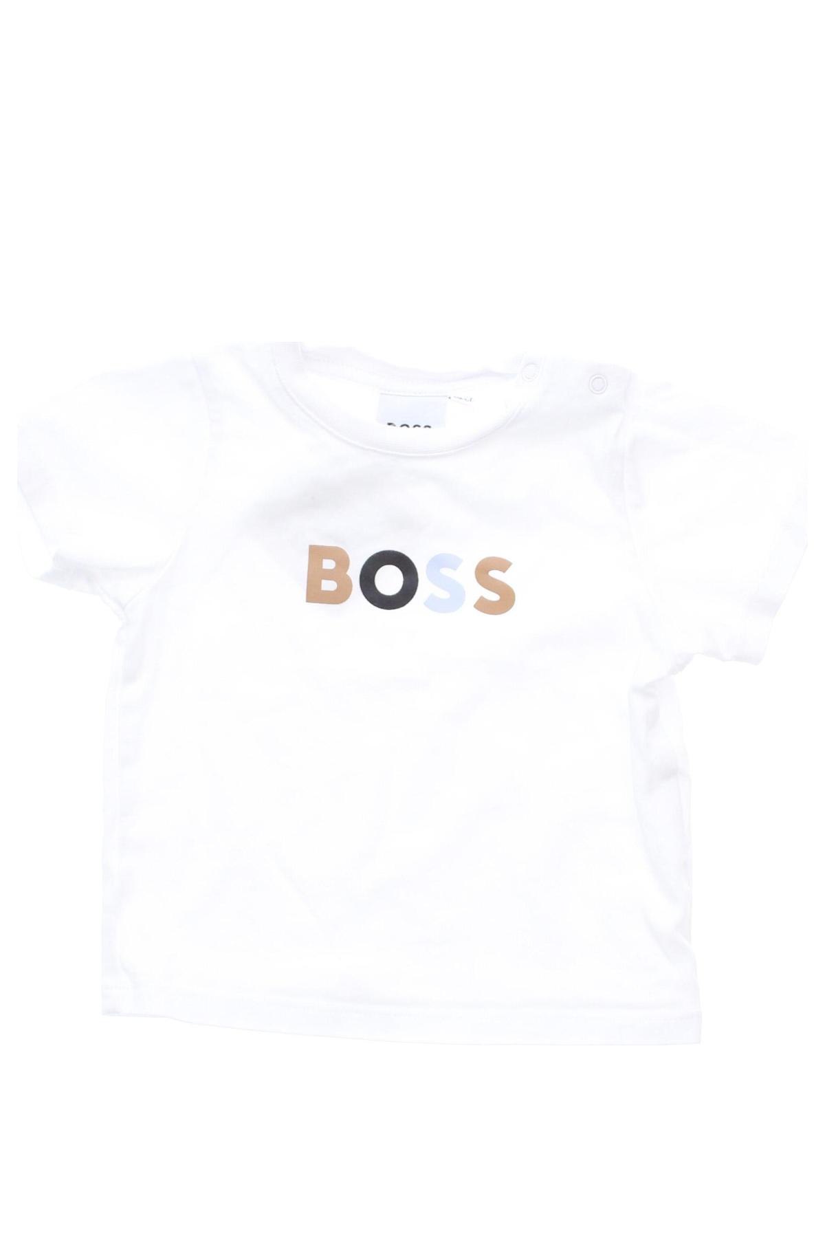 Kinder T-Shirt BOSS, Größe 3-6m/ 62-68 cm, Farbe Weiß, Preis € 11,99