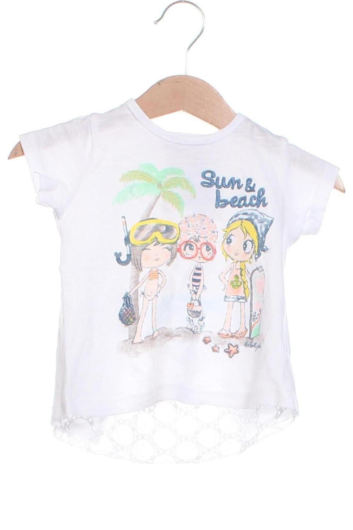 Kinder T-Shirt Boboli, Größe 6-9m/ 68-74 cm, Farbe Weiß, Preis 6,14 €