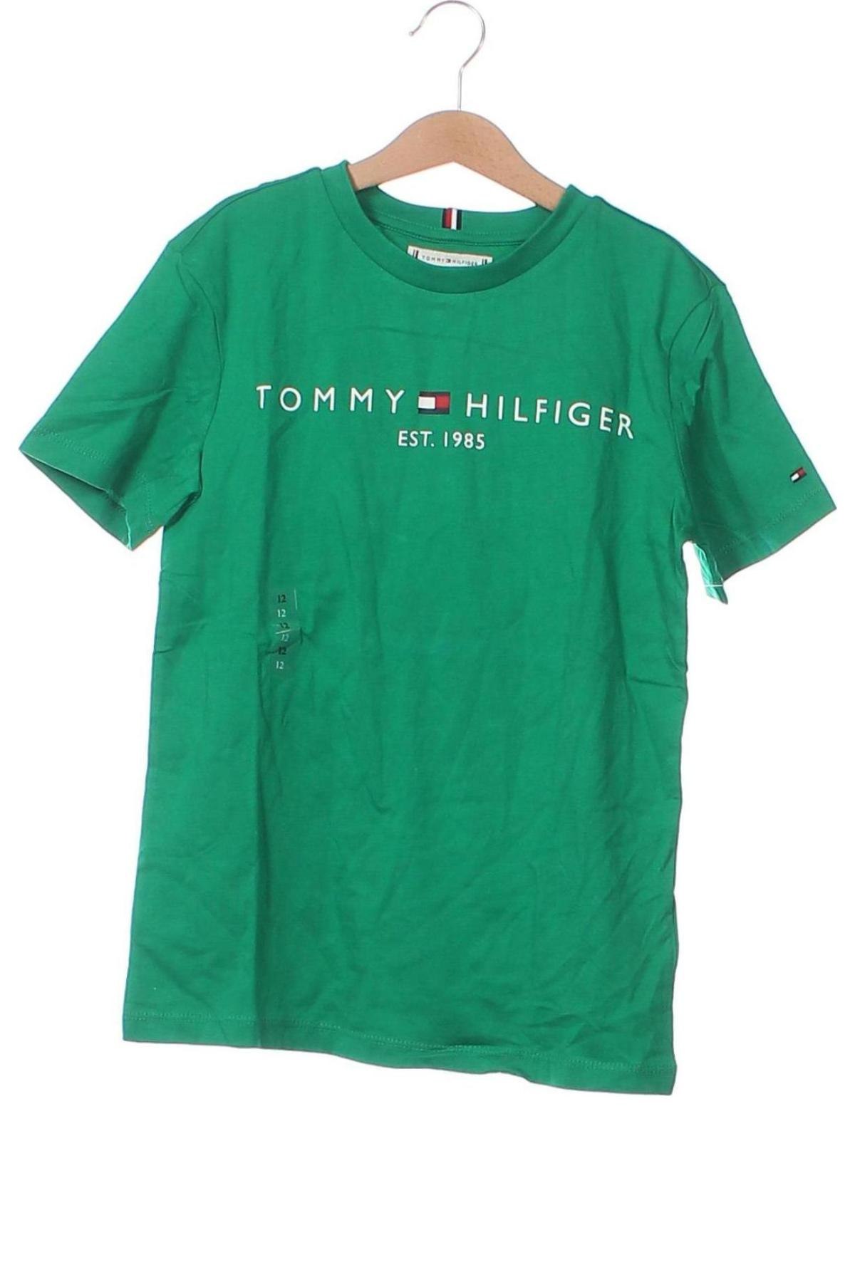 Tricou pentru copii Tommy Hilfiger, Mărime 10-11y/ 146-152 cm, Culoare Verde, Preț 113,99 Lei