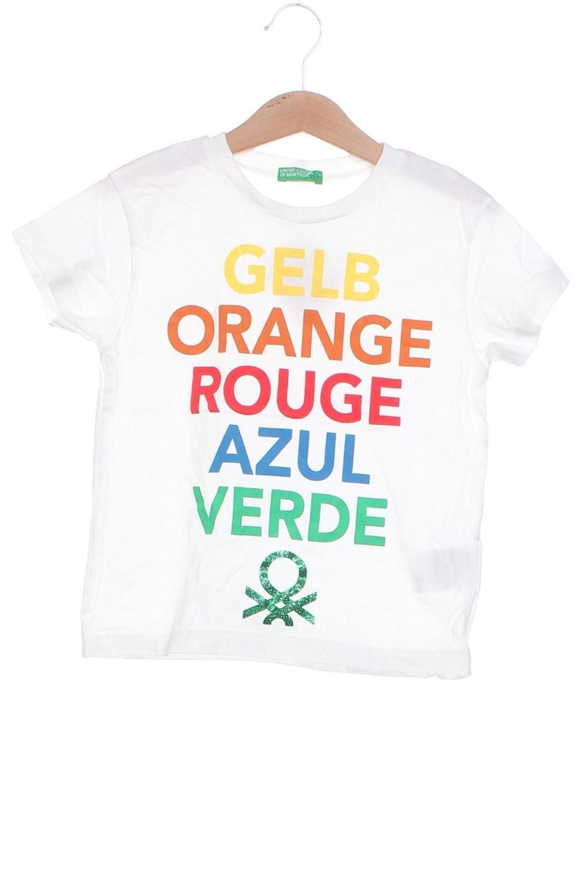 Kinder T-Shirt United Colors Of Benetton, Größe 4-5y/ 110-116 cm, Farbe Mehrfarbig, Preis € 4,99