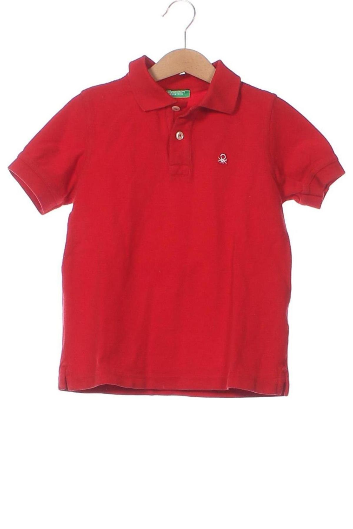 Kinder T-Shirt United Colors Of Benetton, Größe 5-6y/ 116-122 cm, Farbe Rot, Preis 7,67 €