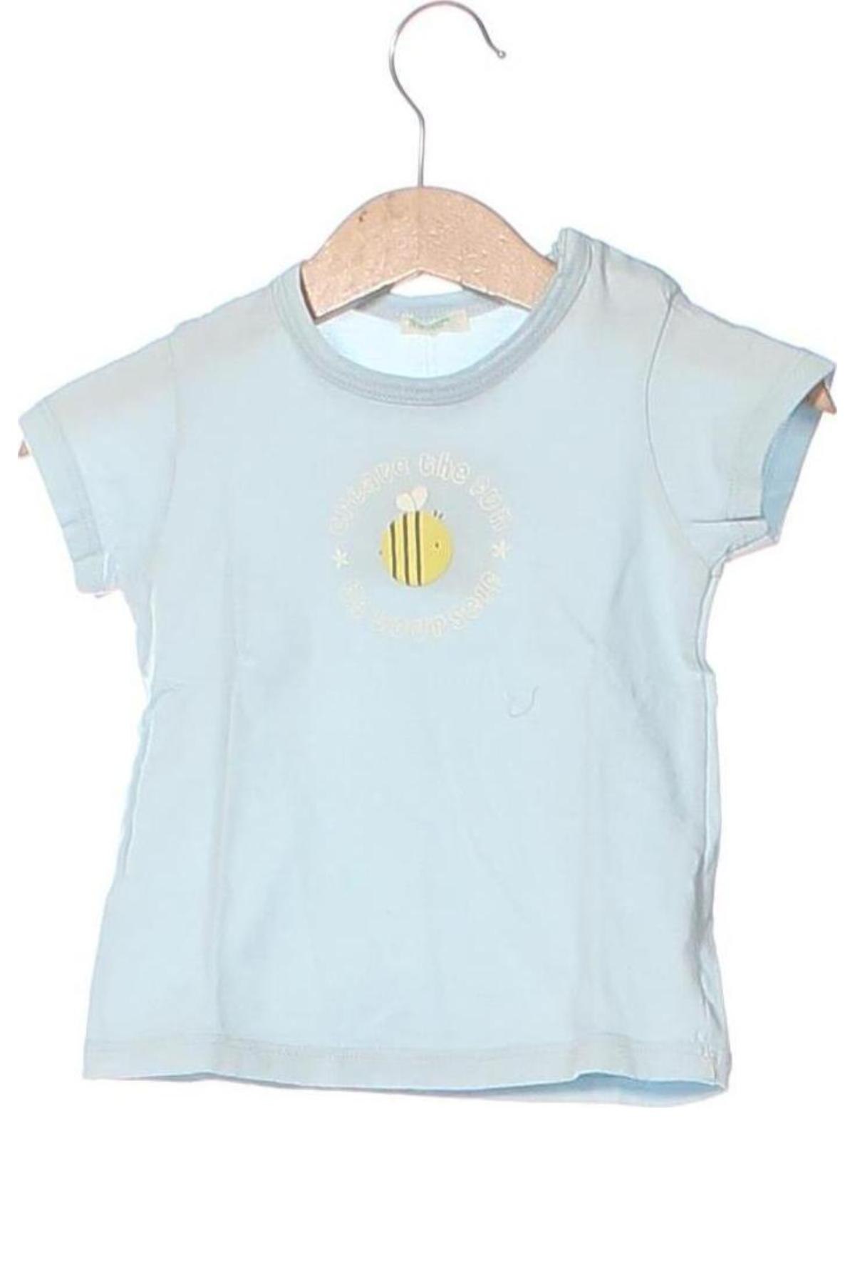 Kinder T-Shirt United Colors Of Benetton, Größe 12-18m/ 80-86 cm, Farbe Blau, Preis 7,67 €