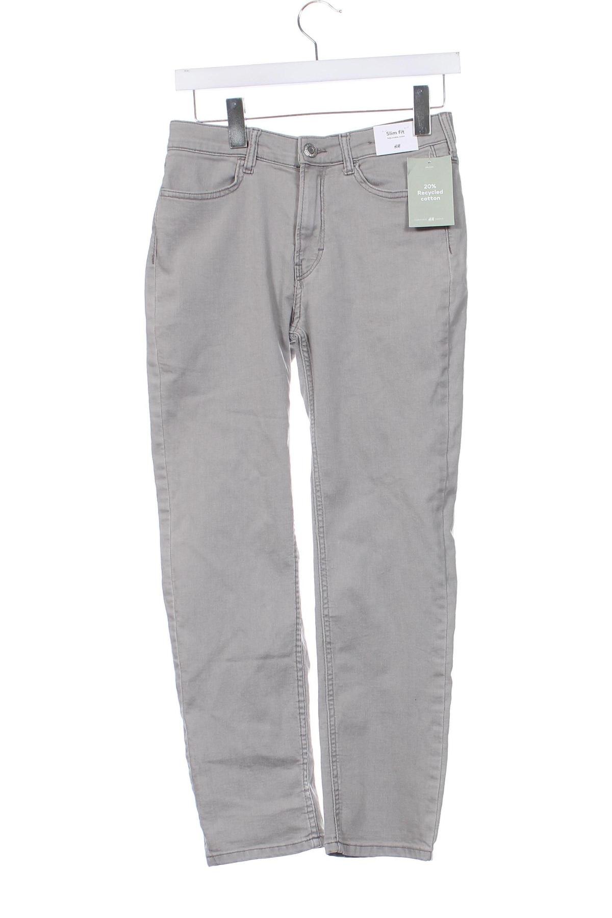 Dziecięce jeansy H&M, Rozmiar 11-12y/ 152-158 cm, Kolor Szary, Cena 70,99 zł