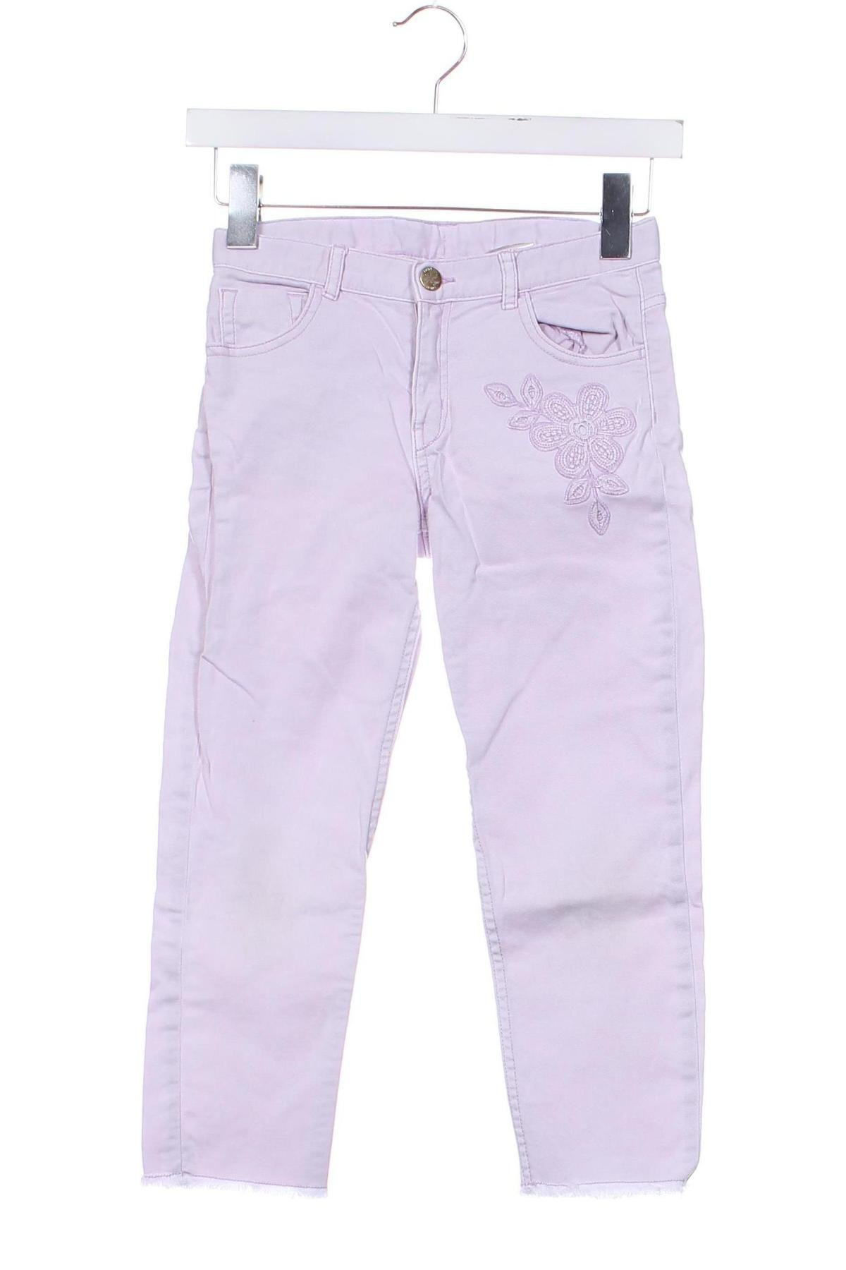 Kinderjeans H&M, Größe 8-9y/ 134-140 cm, Farbe Lila, Preis 16,47 €