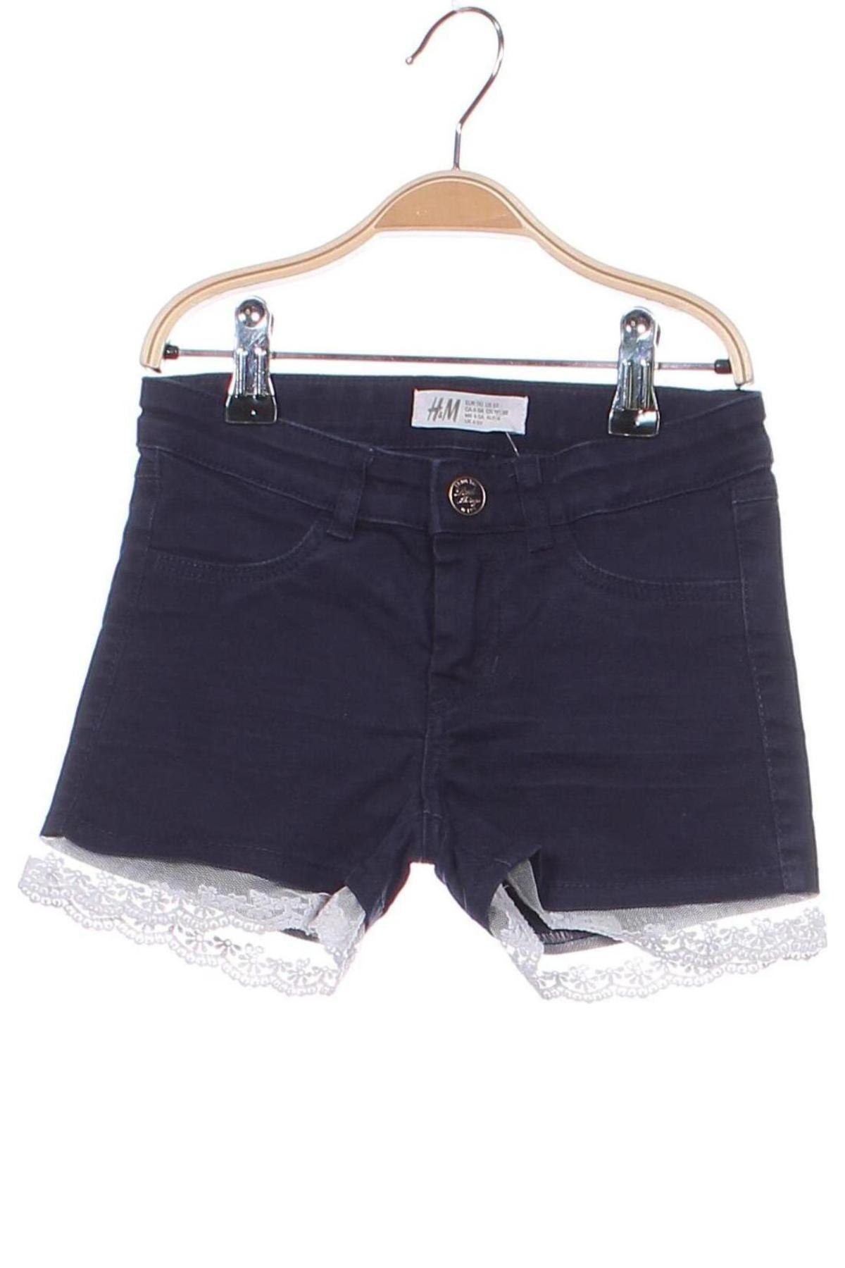 Kinder Shorts H&M, Größe 3-4y/ 104-110 cm, Farbe Blau, Preis € 7,22