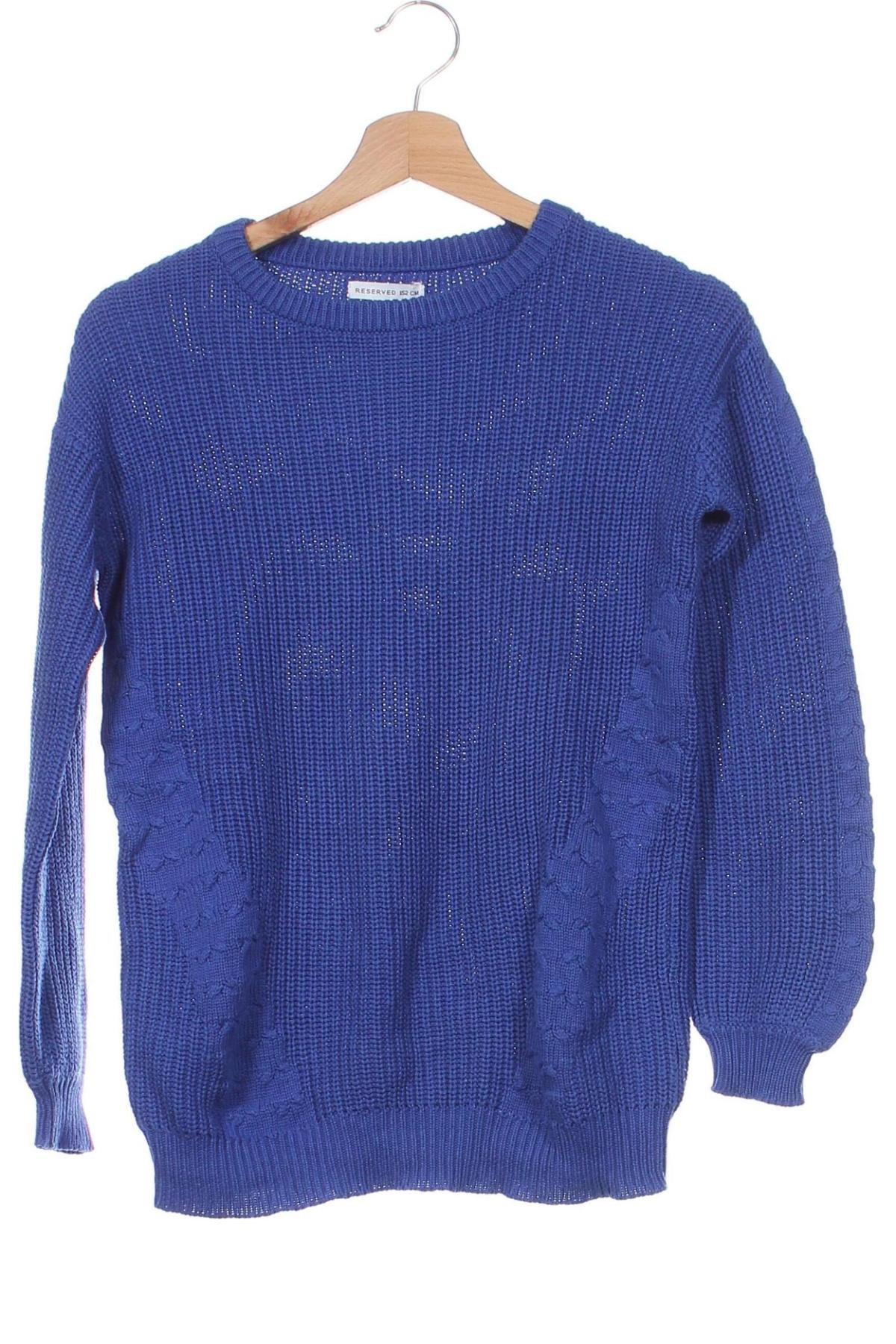 Kinderpullover Reserved, Größe 11-12y/ 152-158 cm, Farbe Blau, Preis 6,99 €