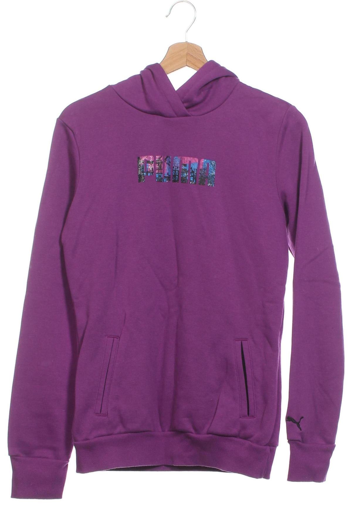 Kinder Sweatshirts PUMA, Größe 15-18y/ 170-176 cm, Farbe Lila, Preis 21,00 €