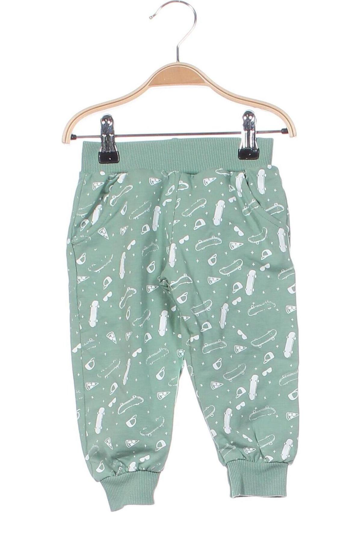 Pantaloni de trening, pentru copii Breeze, Mărime 9-12m/ 74-80 cm, Culoare Verde, Preț 25,51 Lei