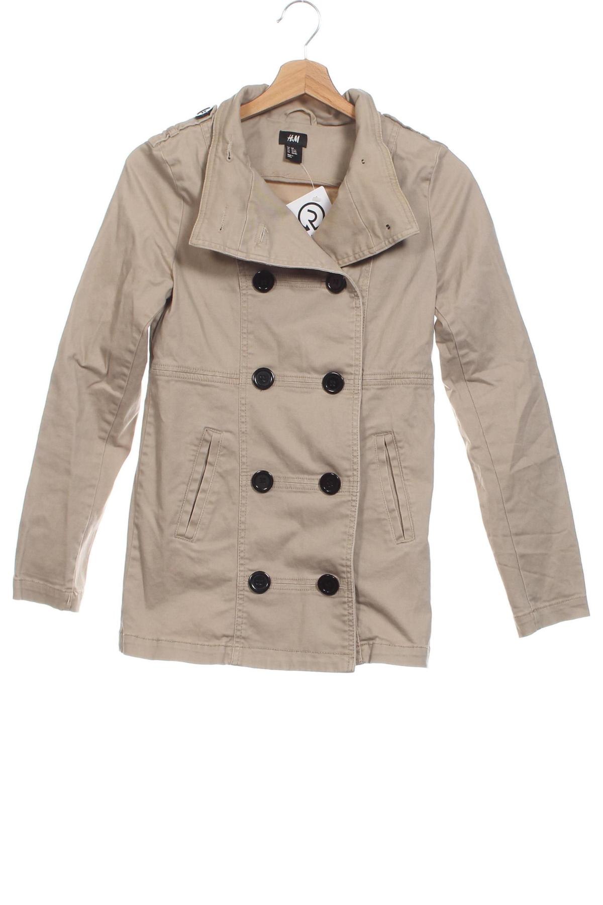 Kinderjacke H&M, Größe 12-13y/ 158-164 cm, Farbe Beige, Preis € 6,99