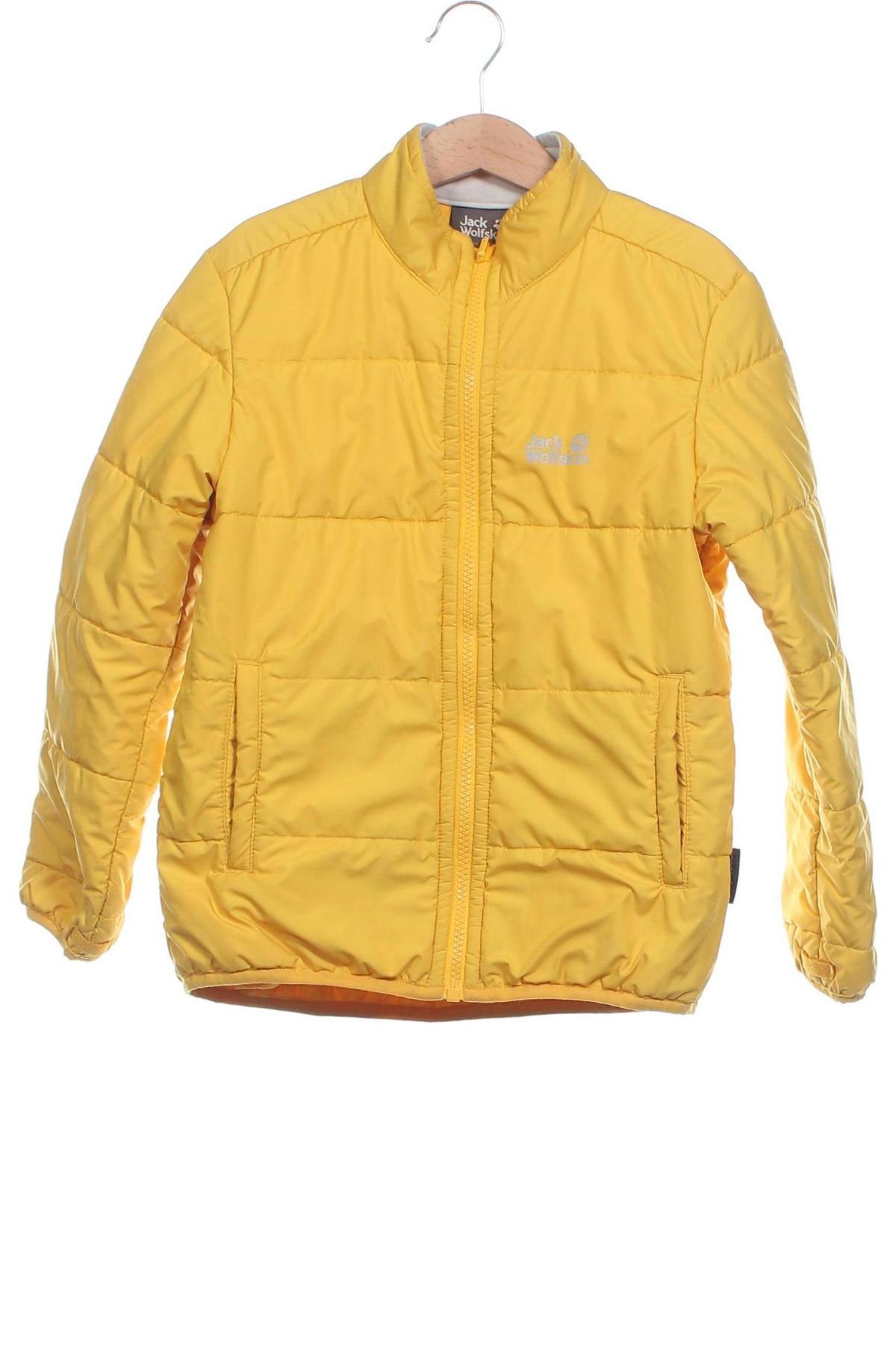 Παιδικό μπουφάν Jack Wolfskin, Μέγεθος 6-7y/ 122-128 εκ., Χρώμα Κίτρινο, Τιμή 27,11 €