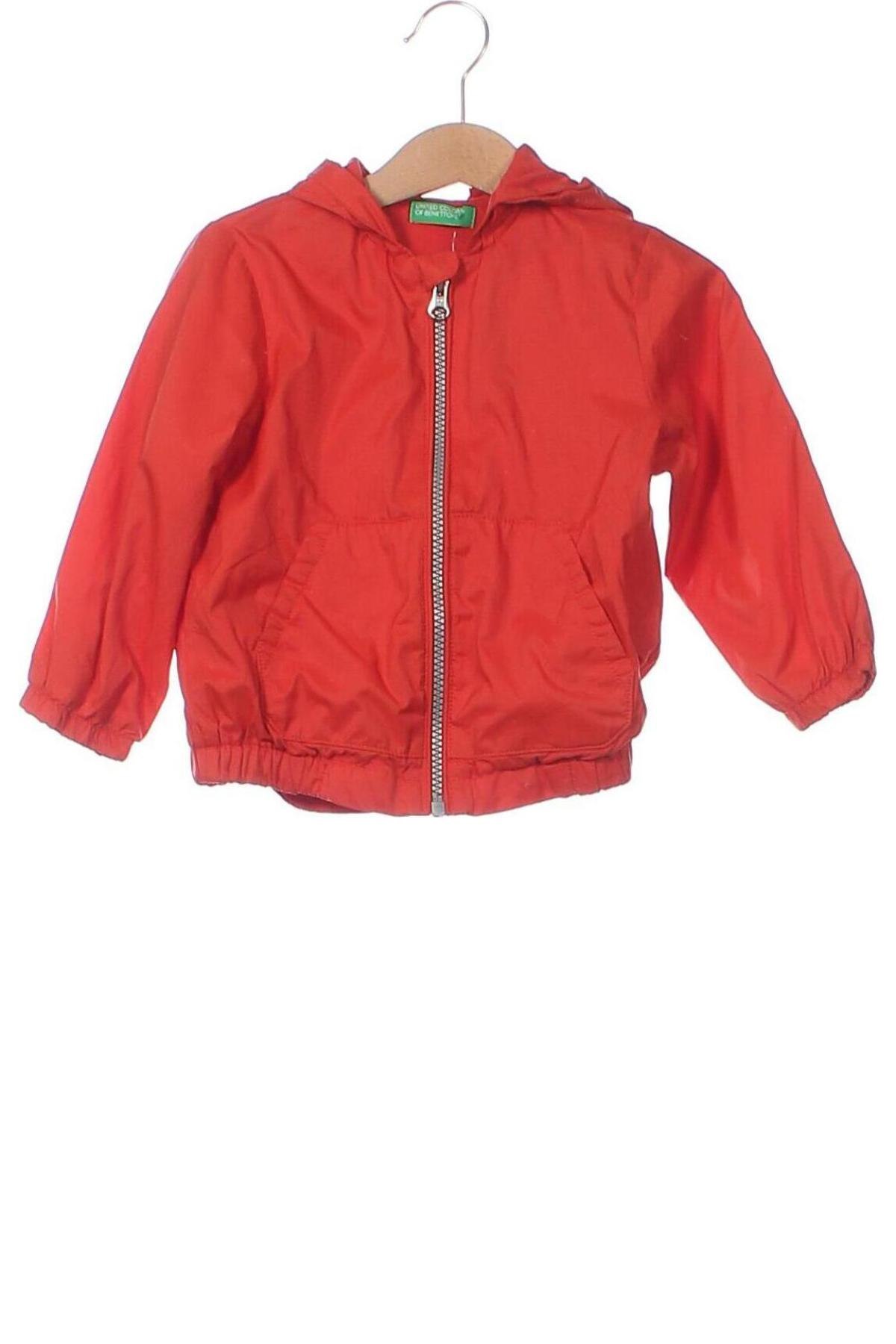 Kinderjacke United Colors Of Benetton, Größe 12-18m/ 80-86 cm, Farbe Rot, Preis 19,44 €