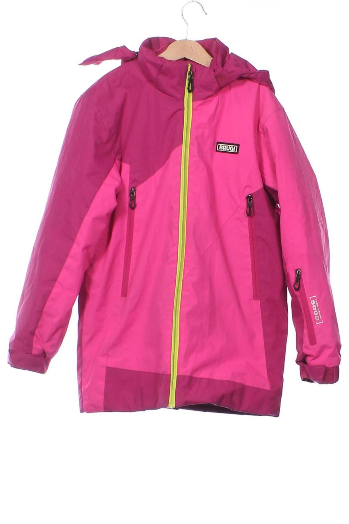 Kinderjacke für Wintersport Brugi, Größe 7-8y/ 128-134 cm, Farbe Rosa, Preis € 30,13