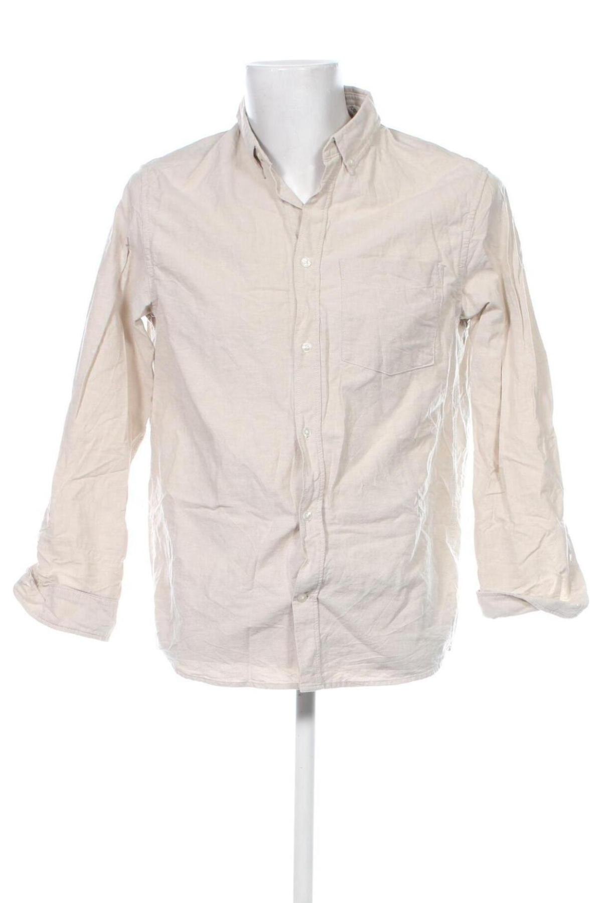 Herrenhemd H&M, Größe M, Farbe Beige, Preis € 14,83