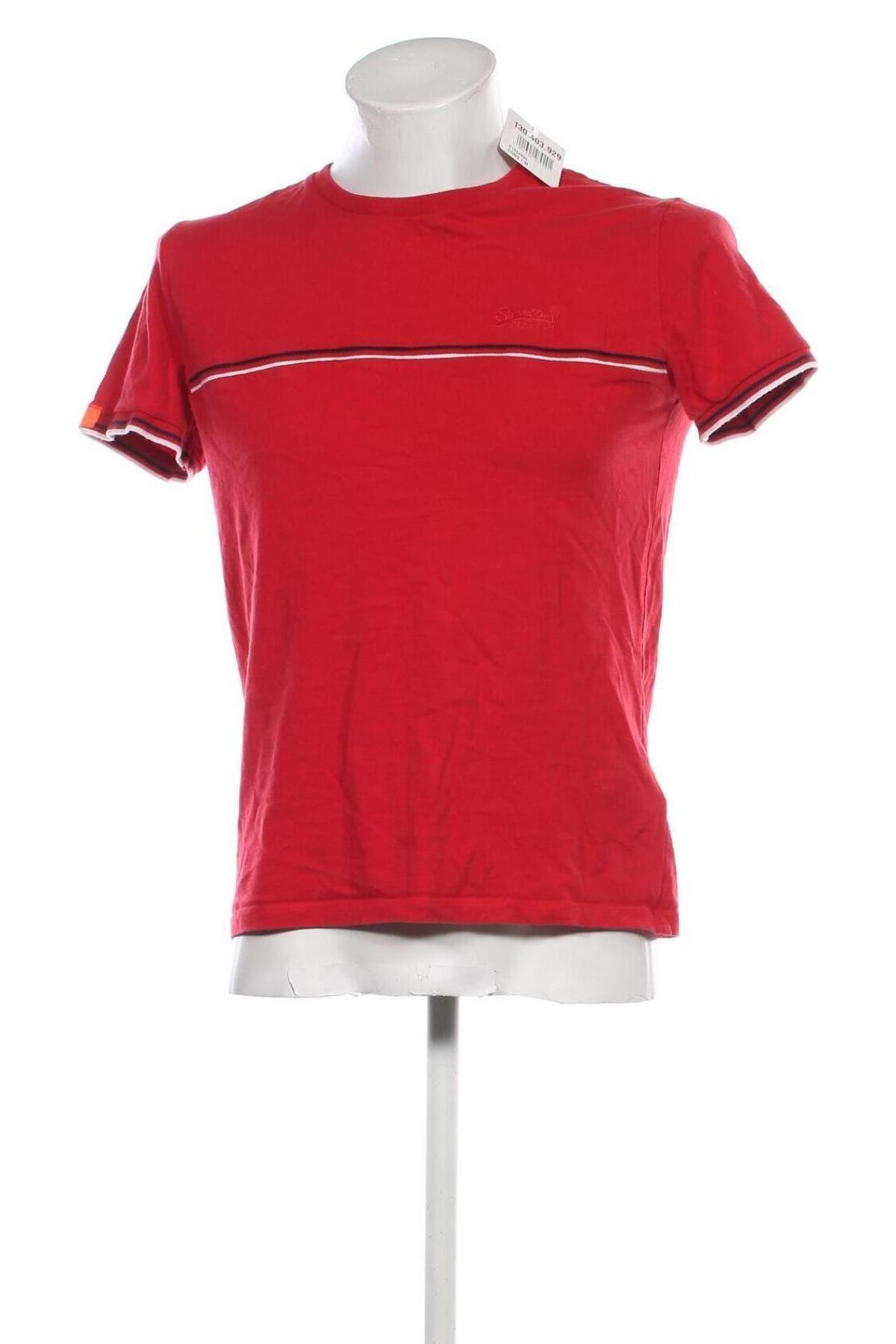 Herren T-Shirt Superdry, Größe M, Farbe Rot, Preis 9,21 €