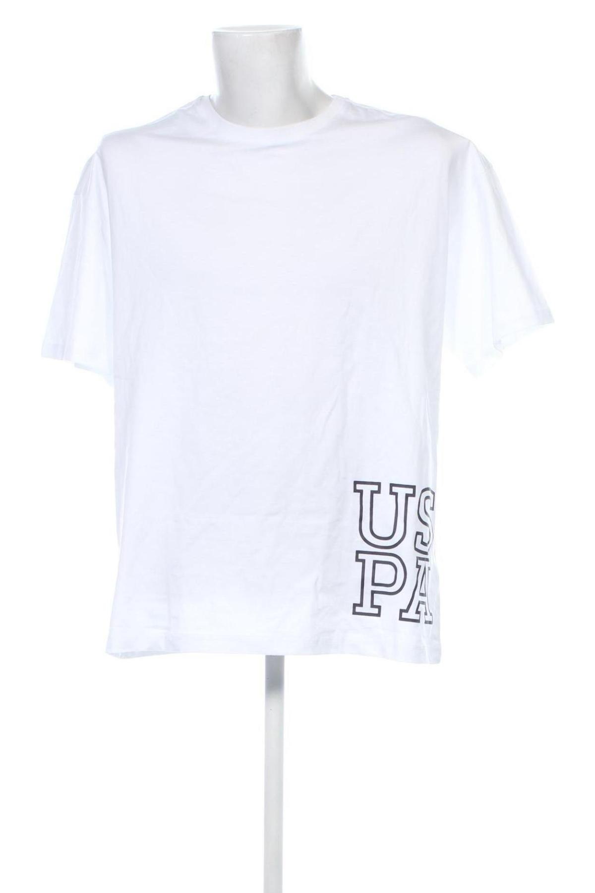 Ανδρικό t-shirt U.S. Polo Assn., Μέγεθος L, Χρώμα Λευκό, Τιμή 31,68 €