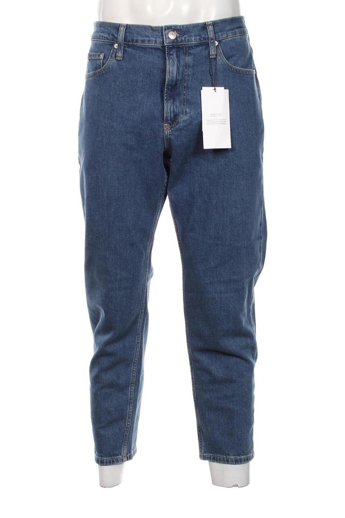 Blugi de bărbați Calvin Klein Jeans, Mărime L, Culoare Albastru, Preț 477,04 Lei